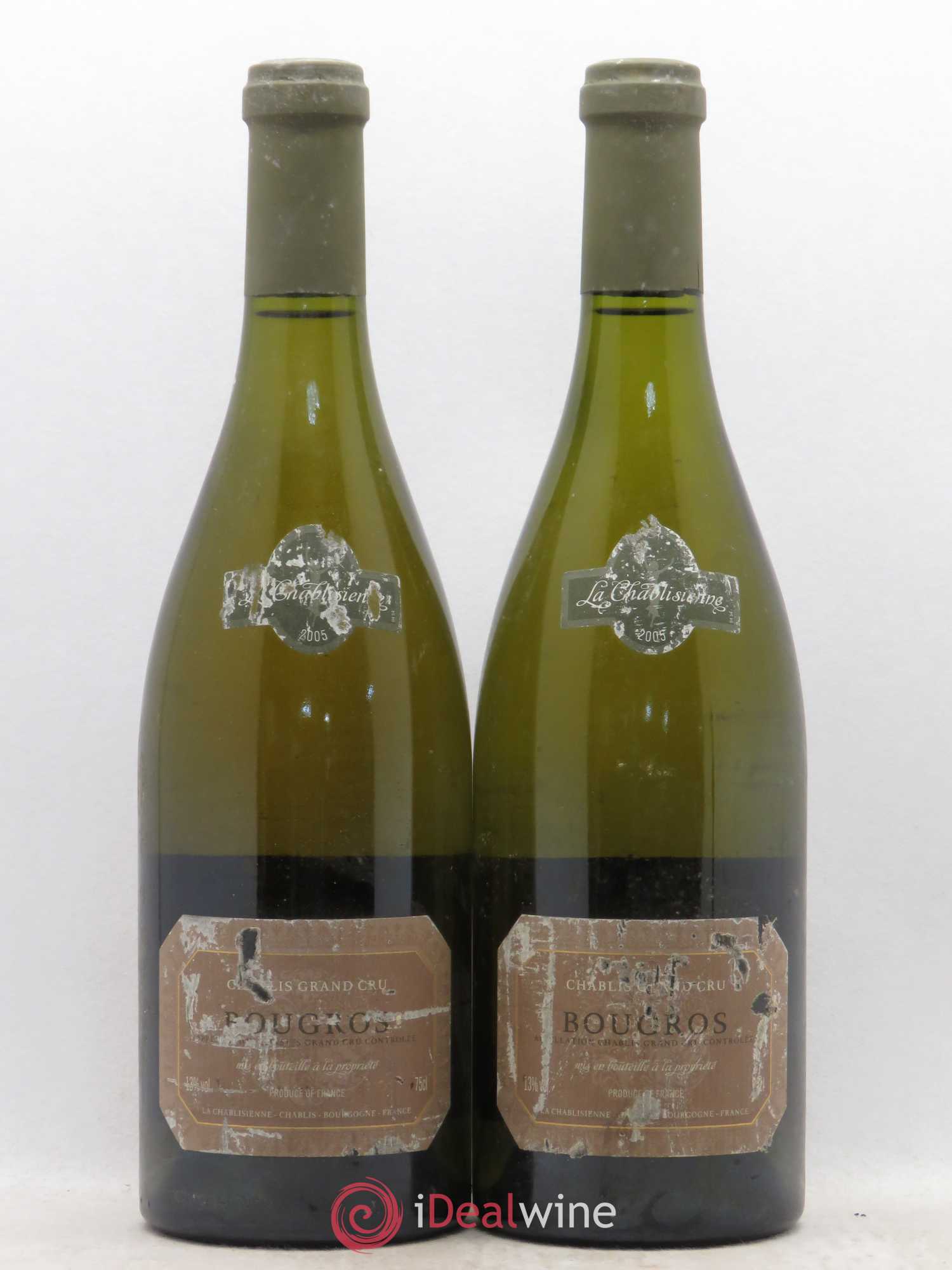 Chablis Grand Cru Bougros La Chablisienne 2005 - Lot de 2 bouteilles - 0