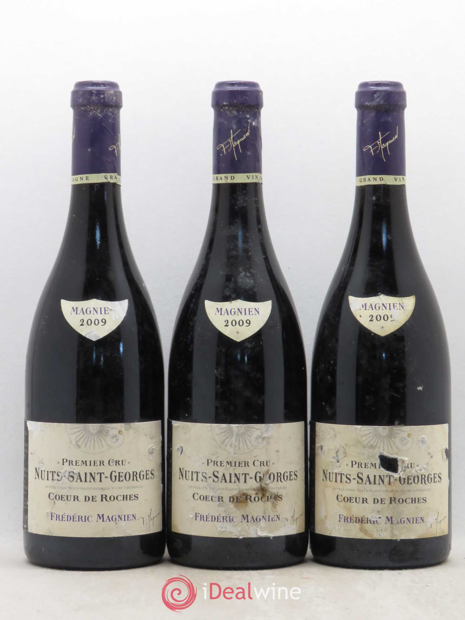 Nuits-Saint-Georges 1er Cru Coeur de Roche Frédéric Magnien 2009 - Lot de 3 bouteilles - 0