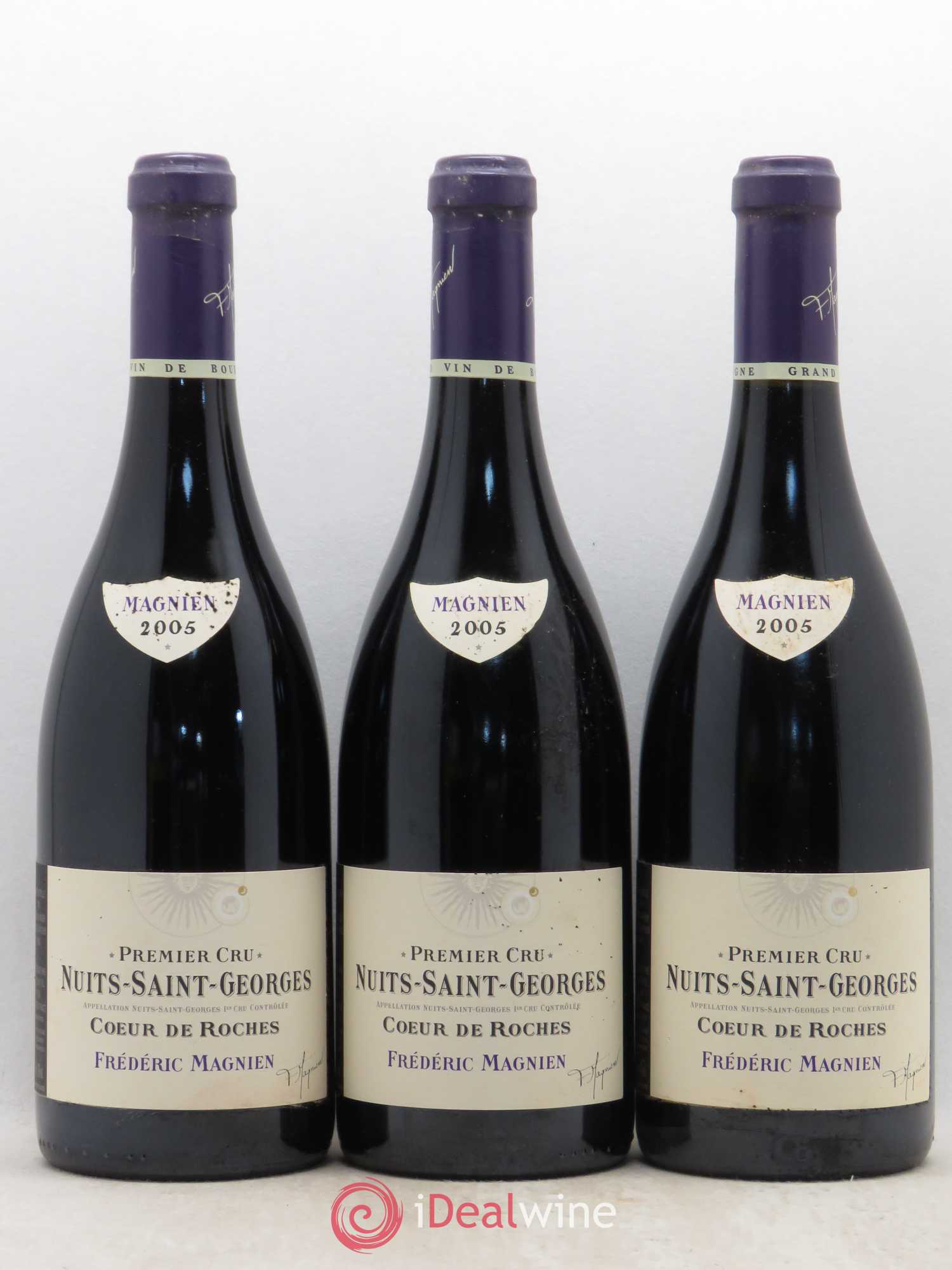 Nuits-Saint-Georges 1er Cru Coeur de Roches Frédéric Magnien 2005 - Lot de 3 bouteilles - 0