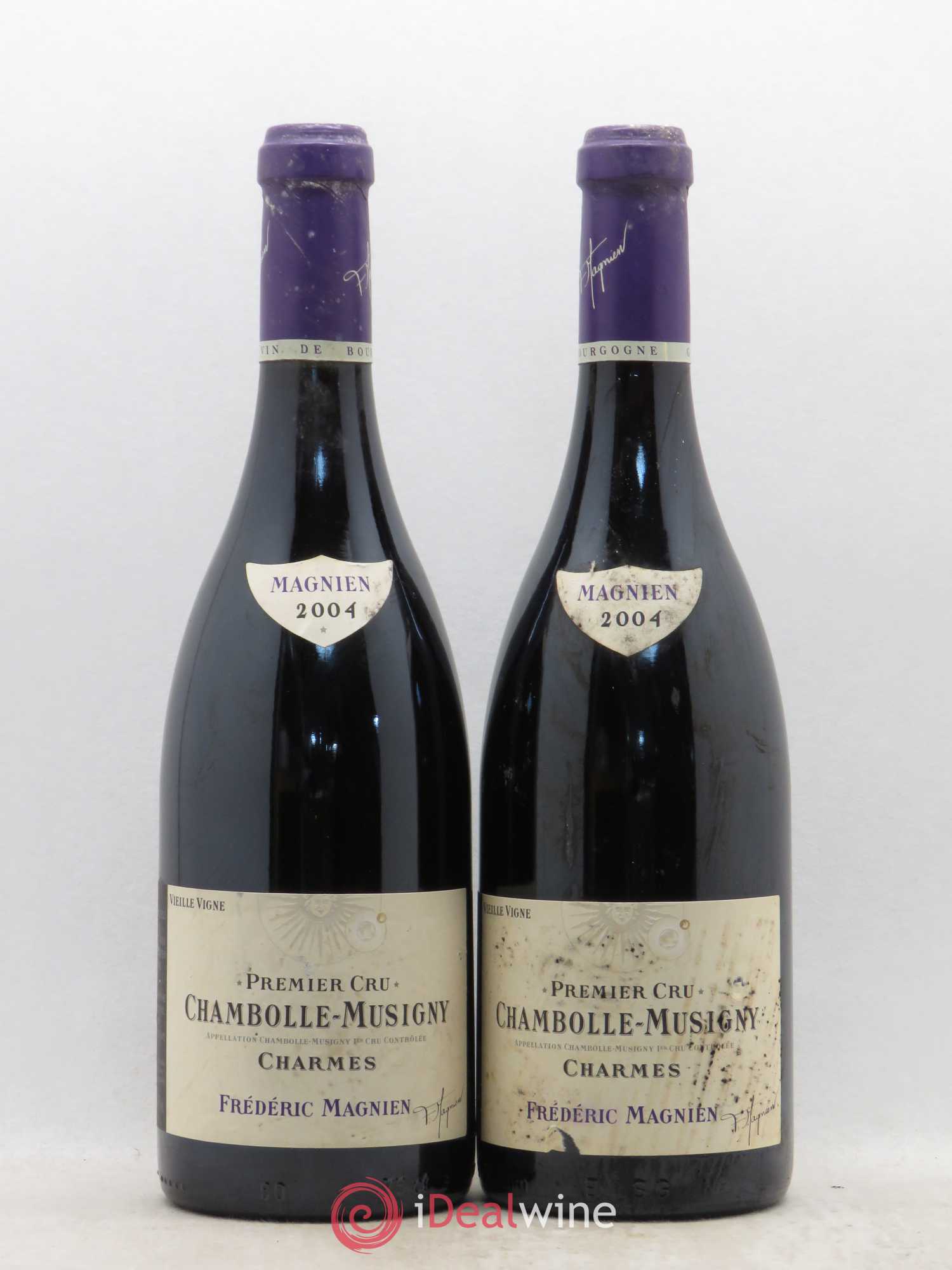 Chambolle-Musigny 1er Cru Charmes Vieille Vigne Frédéric Magnien 2004 - Posten von 2 Flaschen - 0