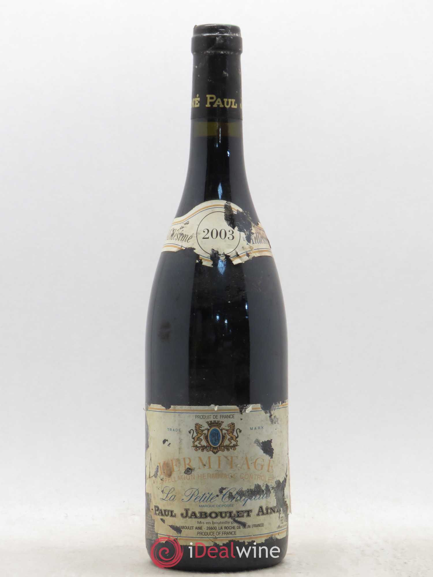 Hermitage La Petite Chapelle Paul Jaboulet Ainé (sans prix de réserve) 2003 - Lot de 1 bouteille - 0