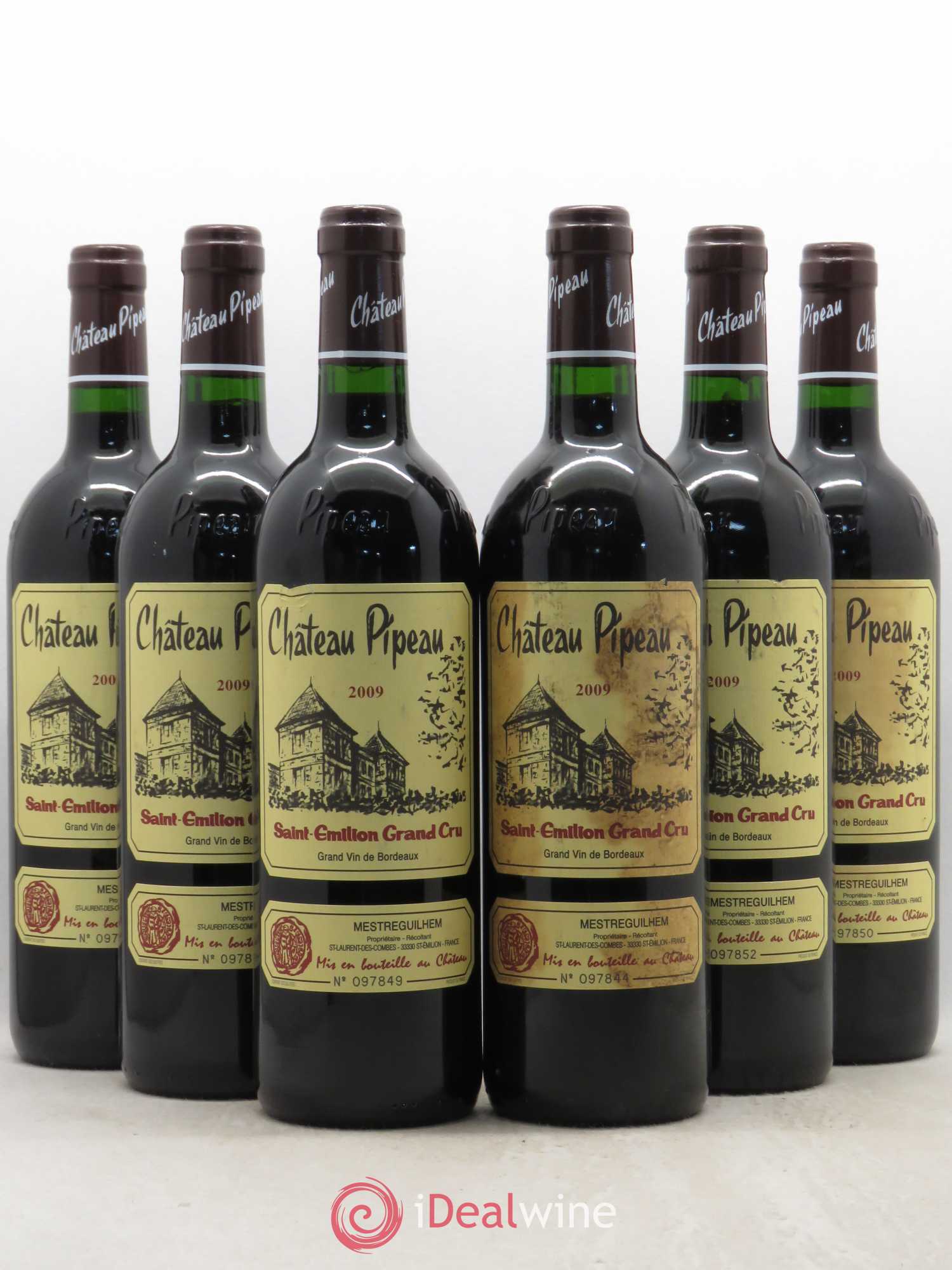 Château Pipeau (sans prix de réserve) 2009 - Lot de 6 bouteilles - 0