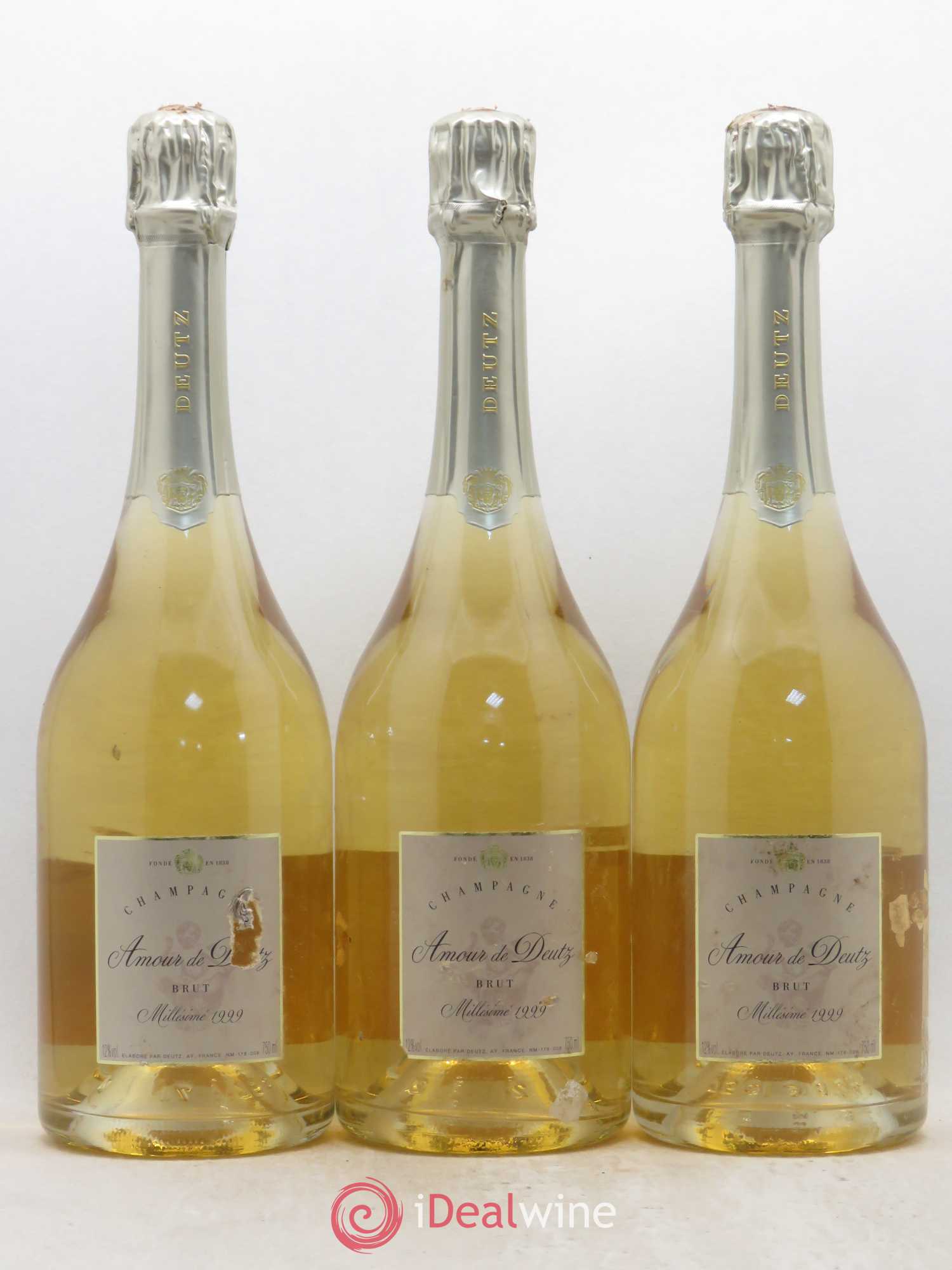 Amour de Deutz Brut Deutz 1999 - Lot de 3 bouteilles - 0
