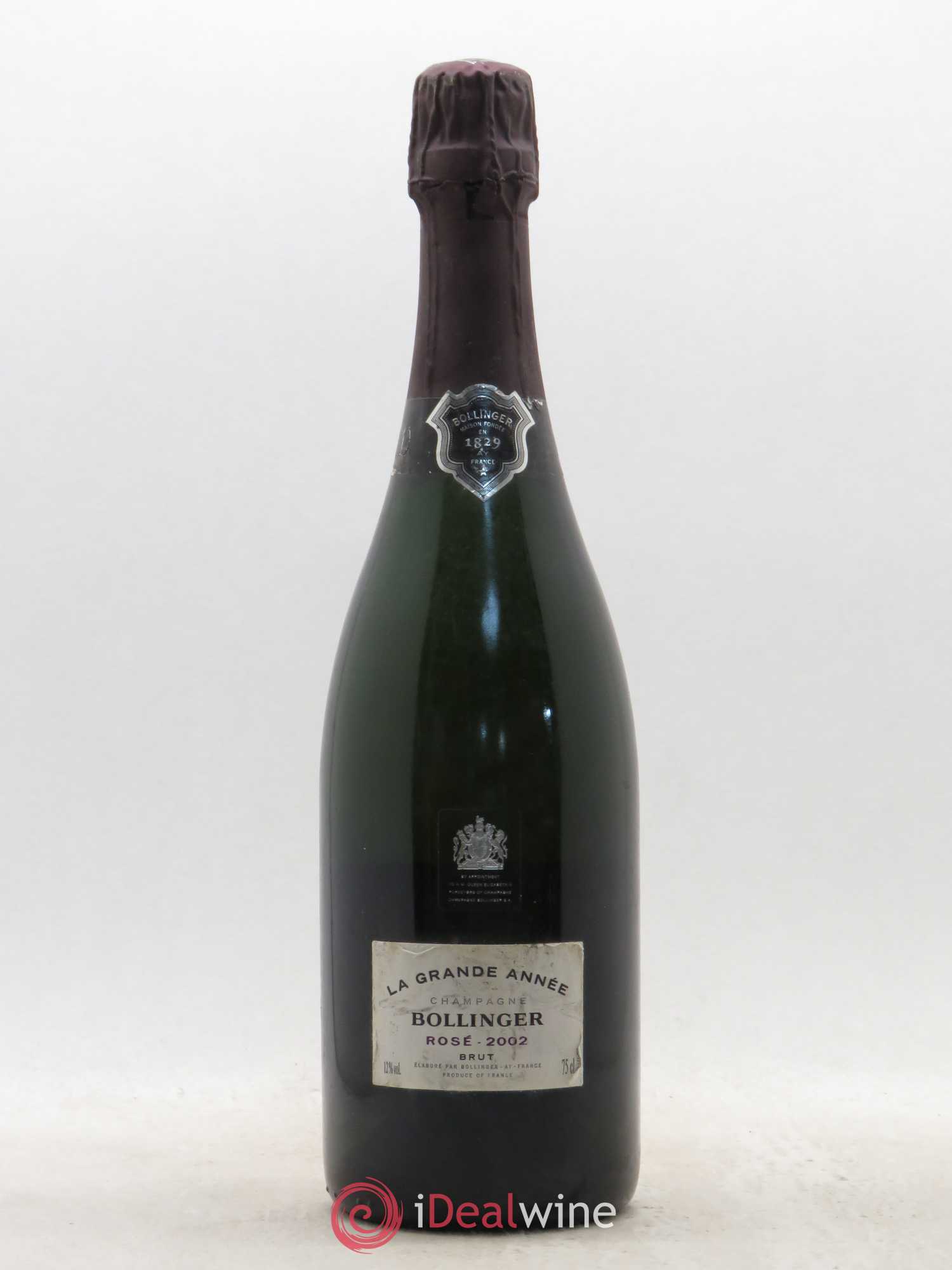 Grande Année Brut Bollinger 2002 - Lot de 1 bouteille - 0