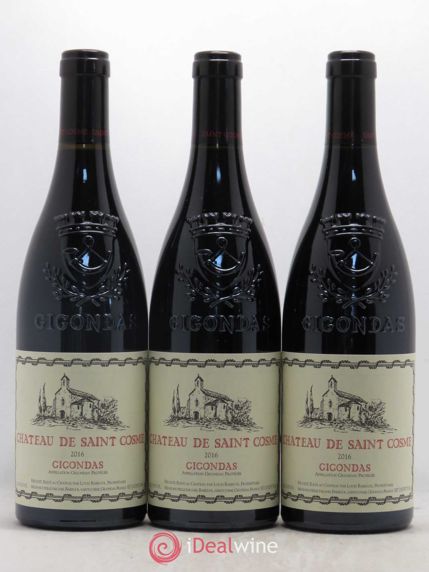 Gigondas Saint Cosme 2016 - Posten von 3 Flaschen - 0