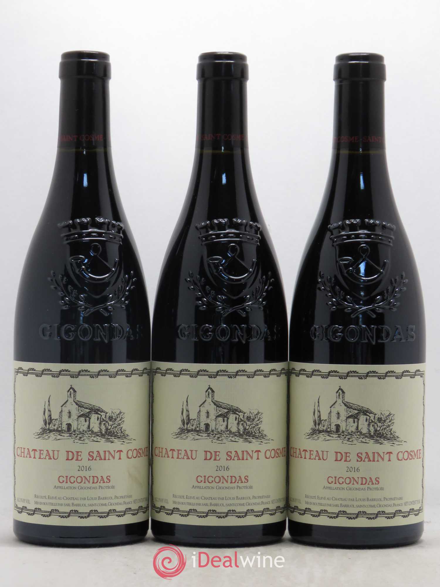 Gigondas Saint Cosme 2016 - Lot de 3 bouteilles - 0