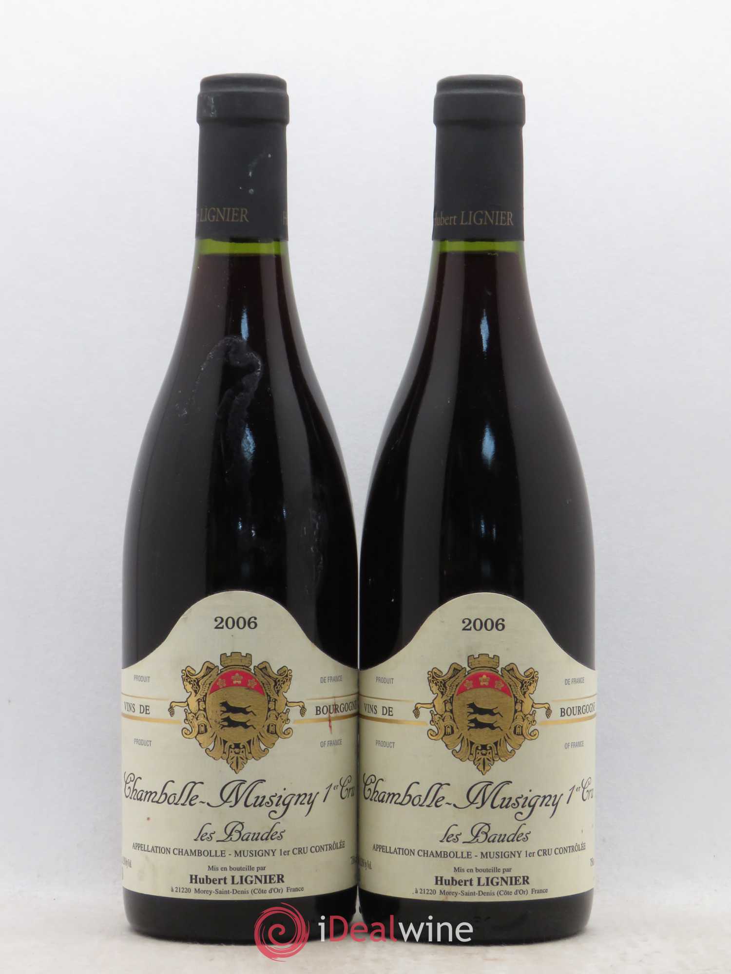 Chambolle-Musigny 1er Cru Les Baudes Hubert Lignier (Domaine) 2006 - Lot de 2 bouteilles - 0
