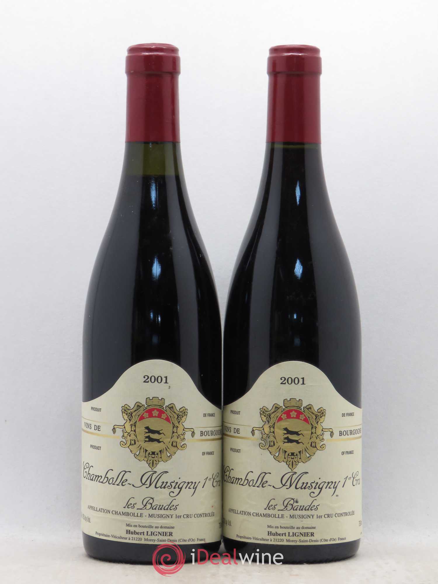 Chambolle-Musigny 1er Cru Les Baudes Hubert Lignier (Domaine) 2001 - Lot de 2 bouteilles - 0