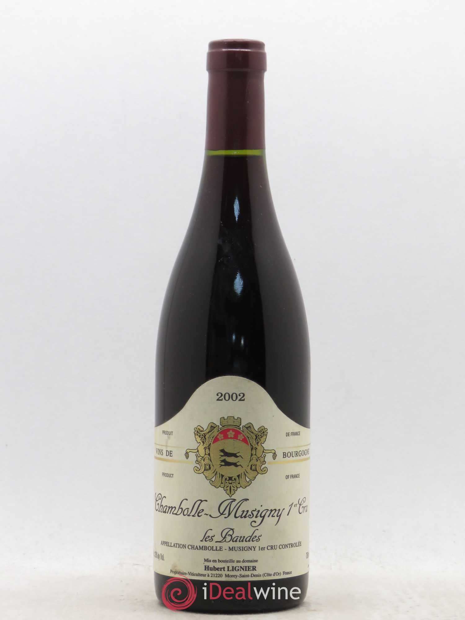 Chambolle-Musigny 1er Cru Les Baudes Hubert Lignier (Domaine) 2002 - Lot de 1 bouteille - 0