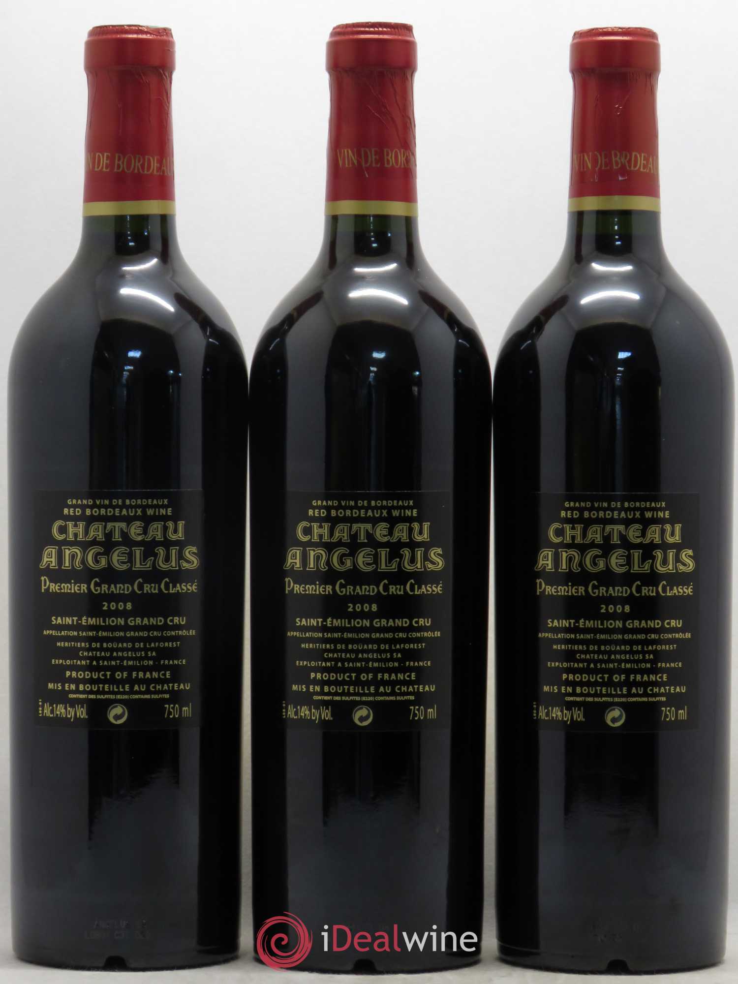 Château Angélus 1er Grand Cru Classé A 2008 - Lot de 6 bouteilles - 4
