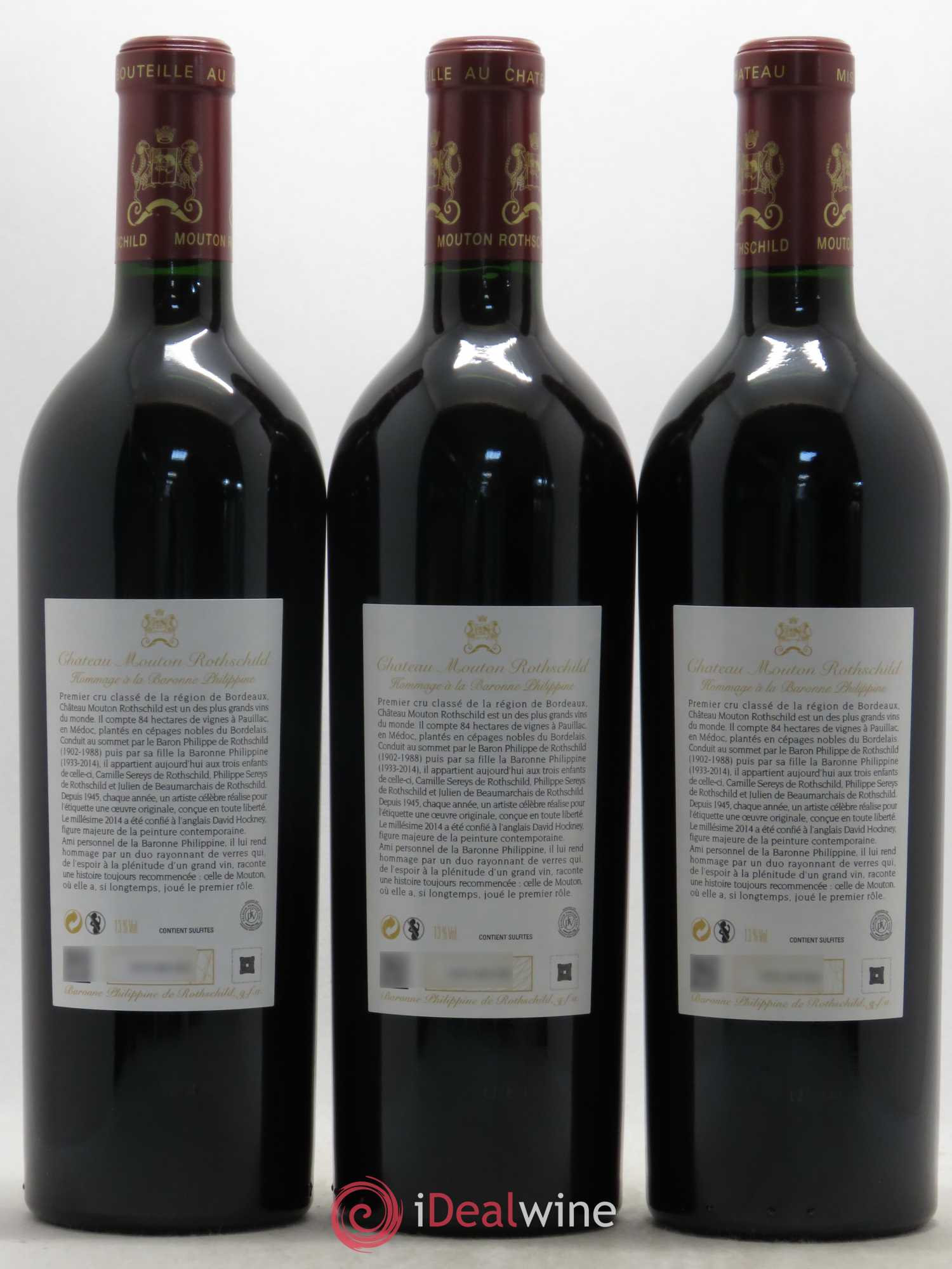 Château Mouton Rothschild 1er Grand Cru Classé 2014 - Lot de 6 bouteilles - 2