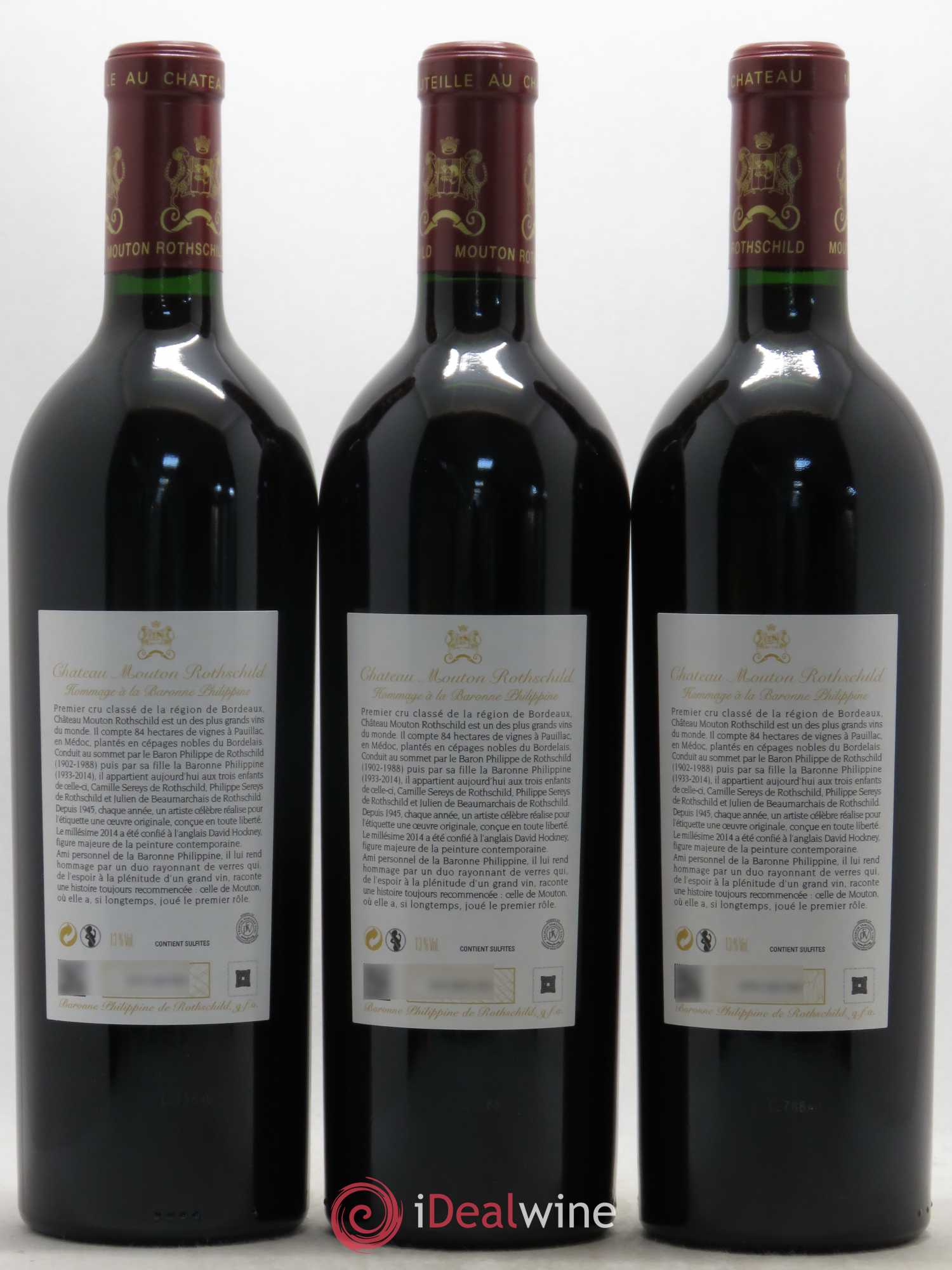 Château Mouton Rothschild 1er Grand Cru Classé 2014 - Lot de 6 bouteilles - 4