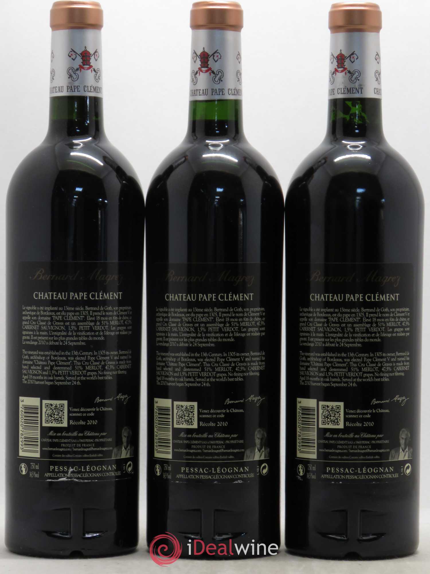 Château Pape Clément Cru Classé de Graves 2010 - Lot de 6 bouteilles - 2