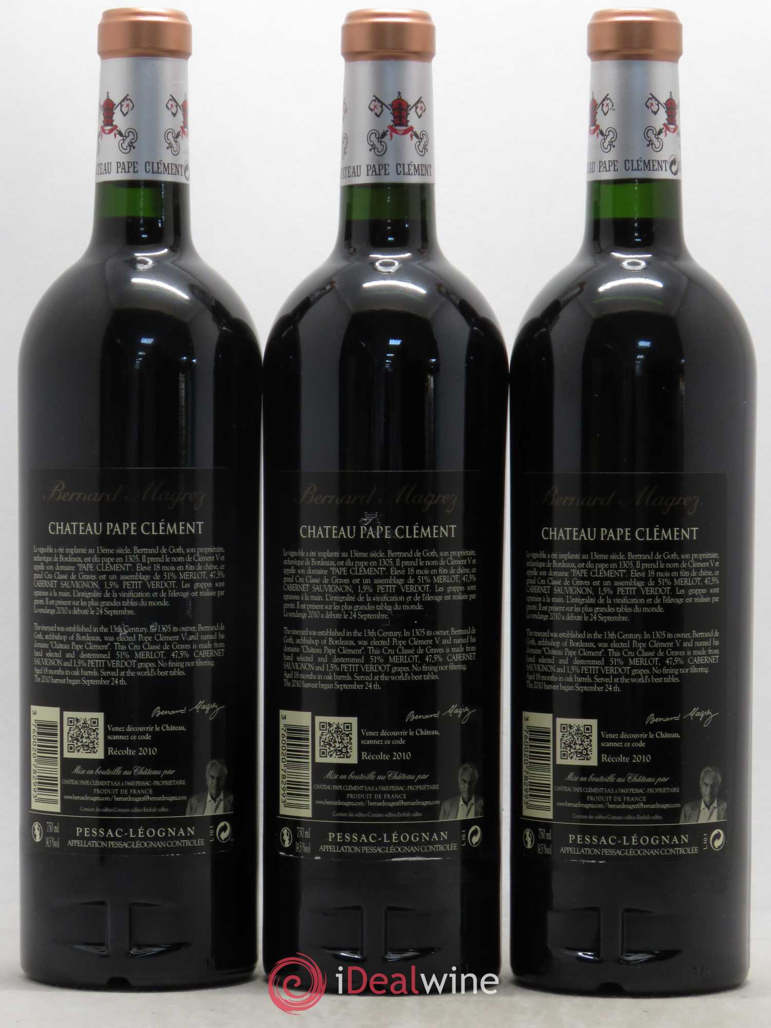 Château Pape Clément Cru Classé de Graves 2010 - Lot de 6 bouteilles - 4