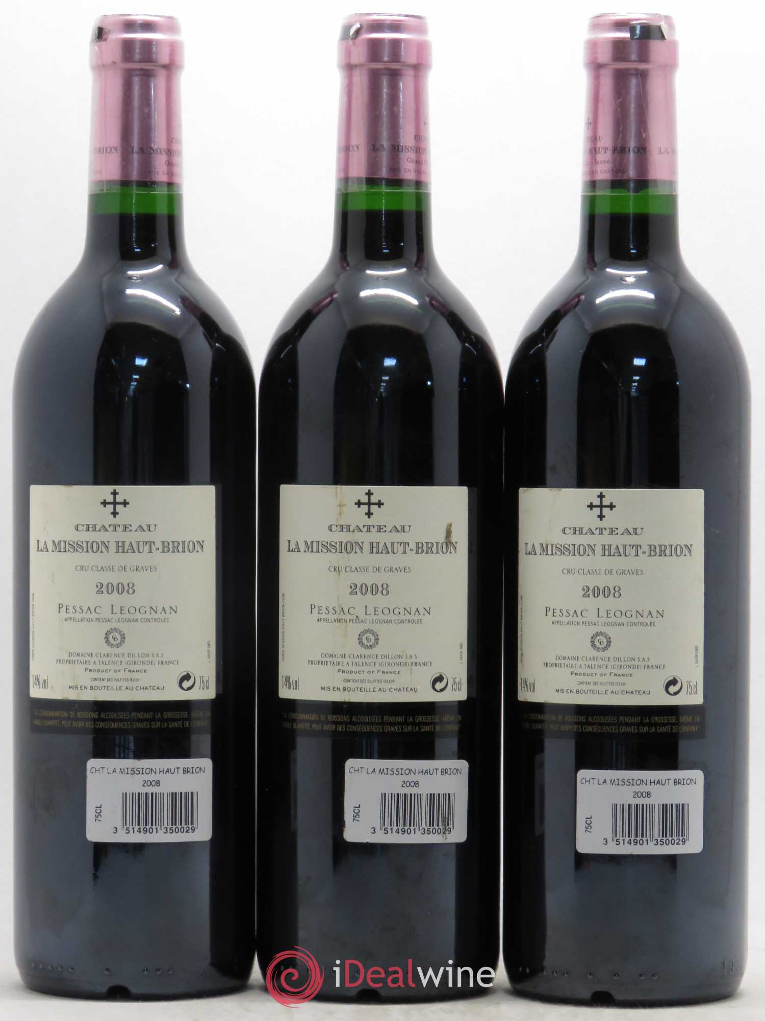 Château la Mission Haut-Brion Cru Classé de Graves 2008 - Lotto di 12 bottiglie - 8