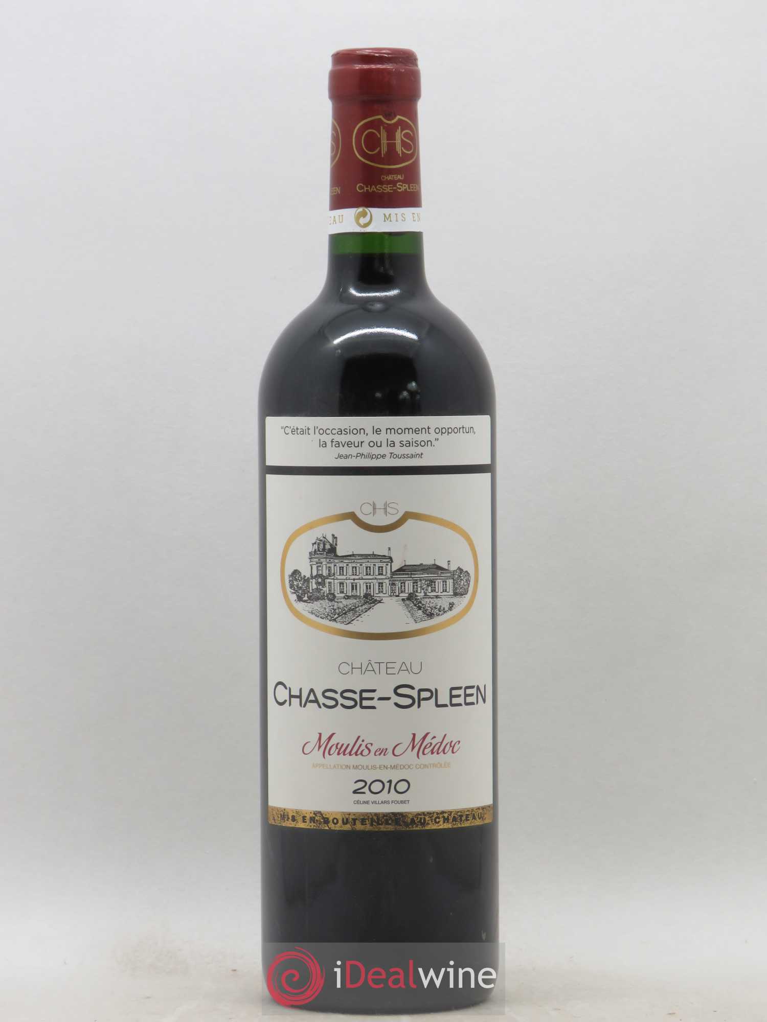 Château Chasse Spleen 2010 - Lot de 1 bouteille - 0