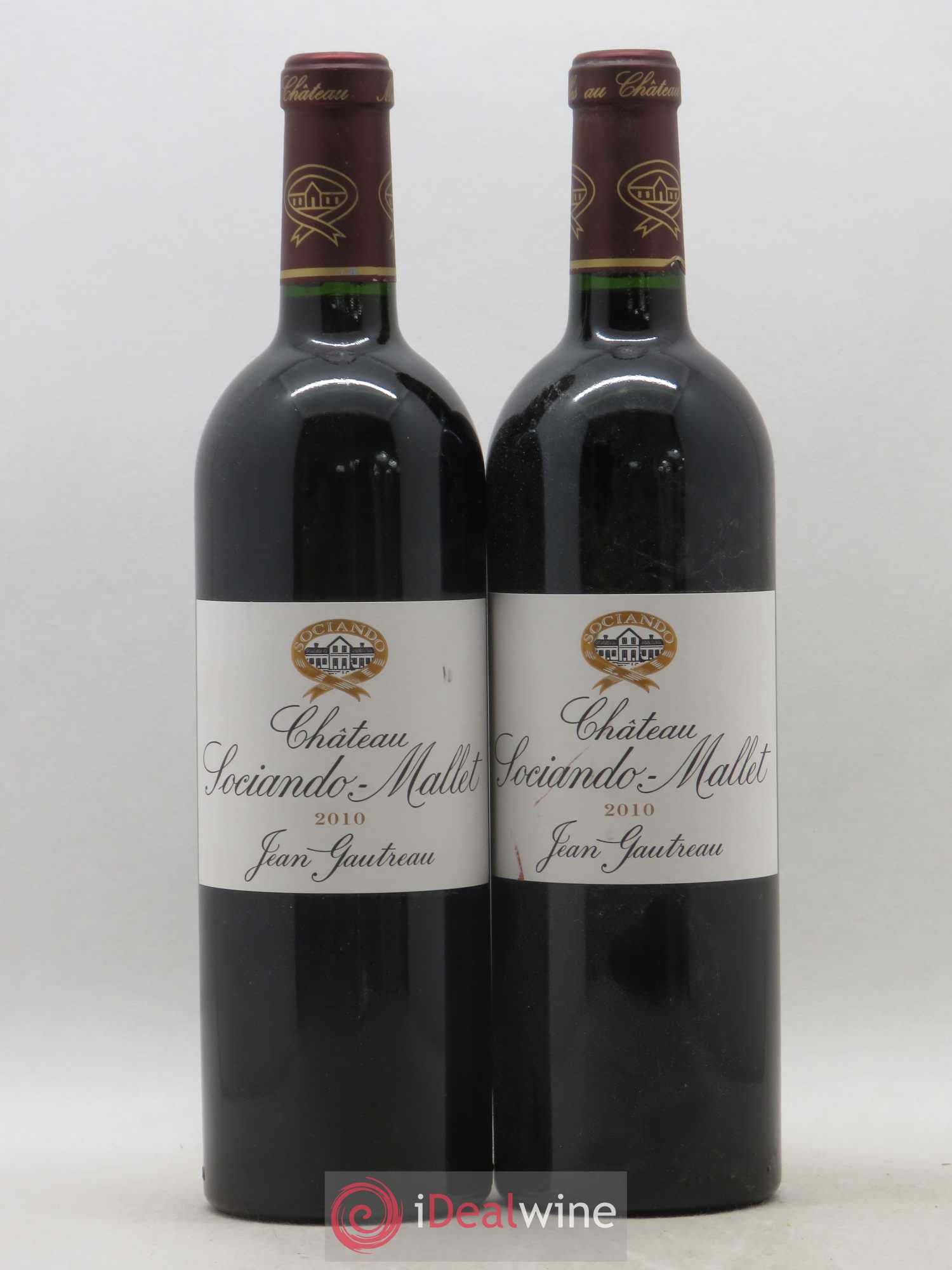 Château Sociando Mallet 2010 - Lot de 2 bouteilles - 0