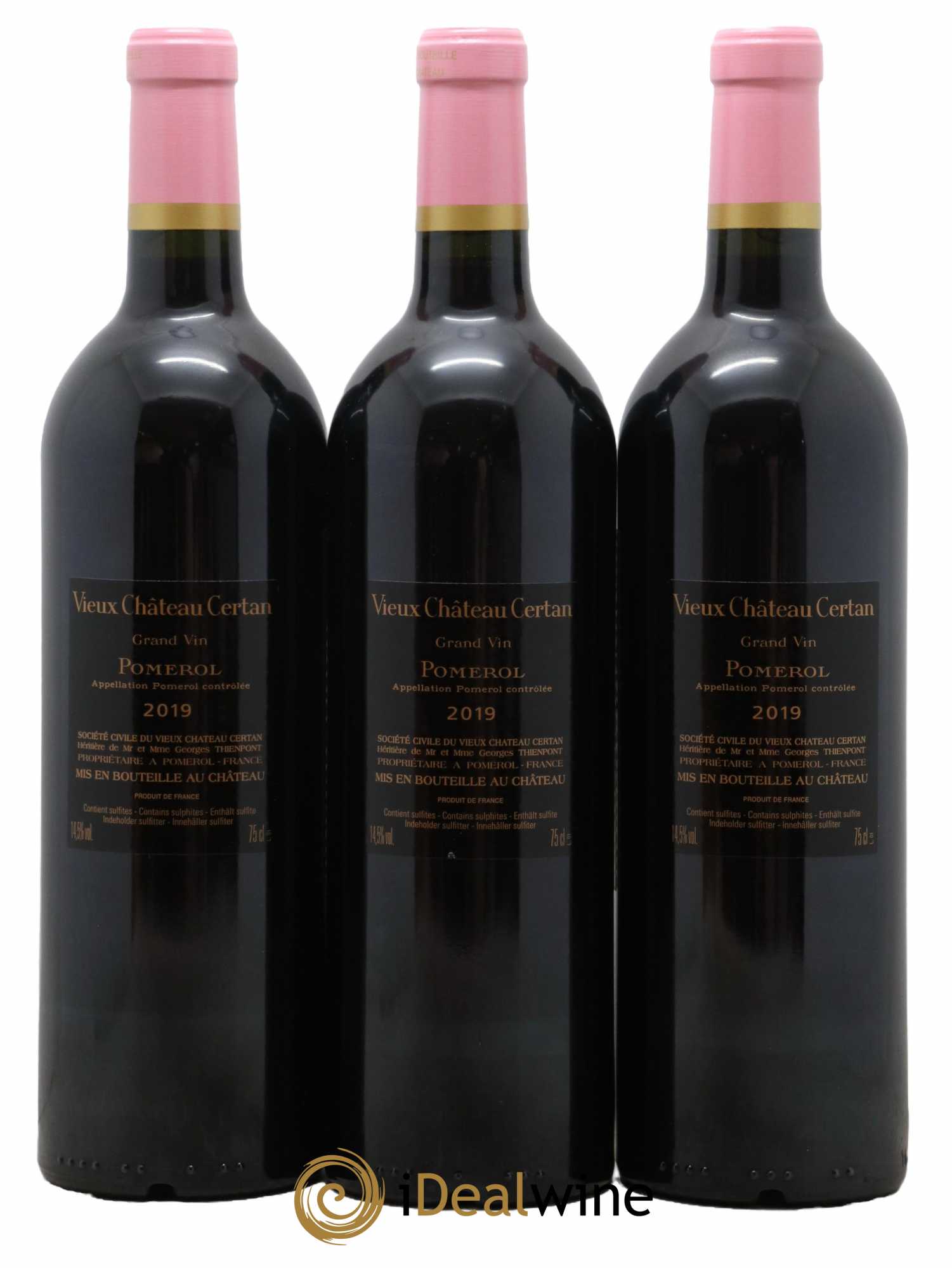 Vieux Château Certan 2019 - Lot of 3 bottles - 1