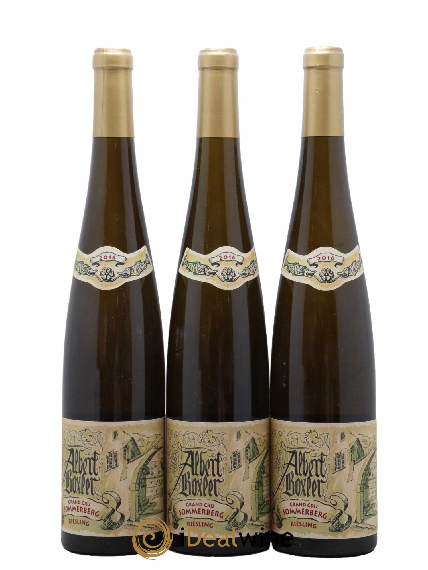 Alsace Riesling Grand Cru Sommerberg E Albert Boxler 2016 - Lot de 3 bouteilles - 0