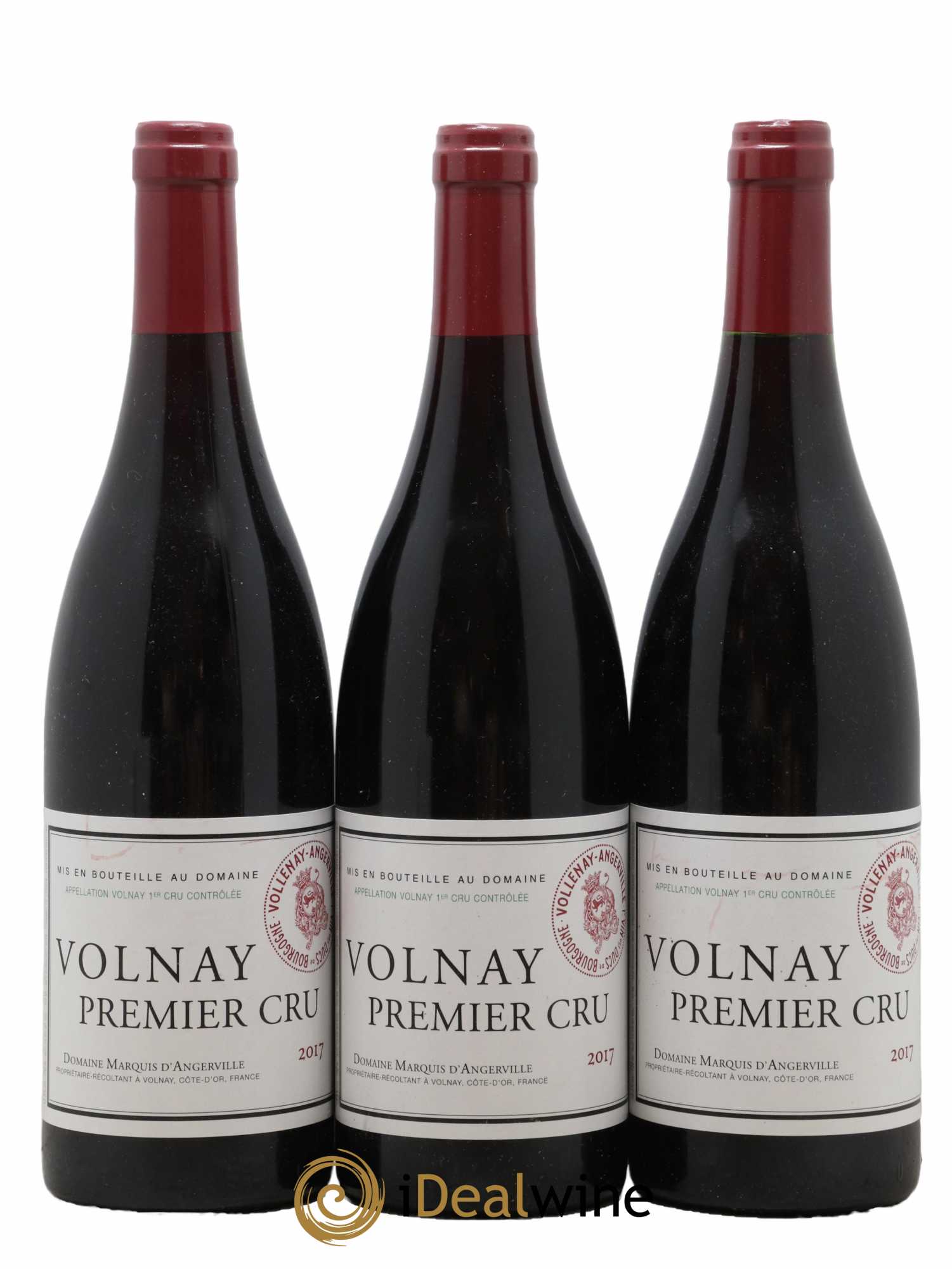 Volnay 1er Cru Marquis d'Angerville (Domaine) 2017 - Lotto di 3 bottiglie - 0