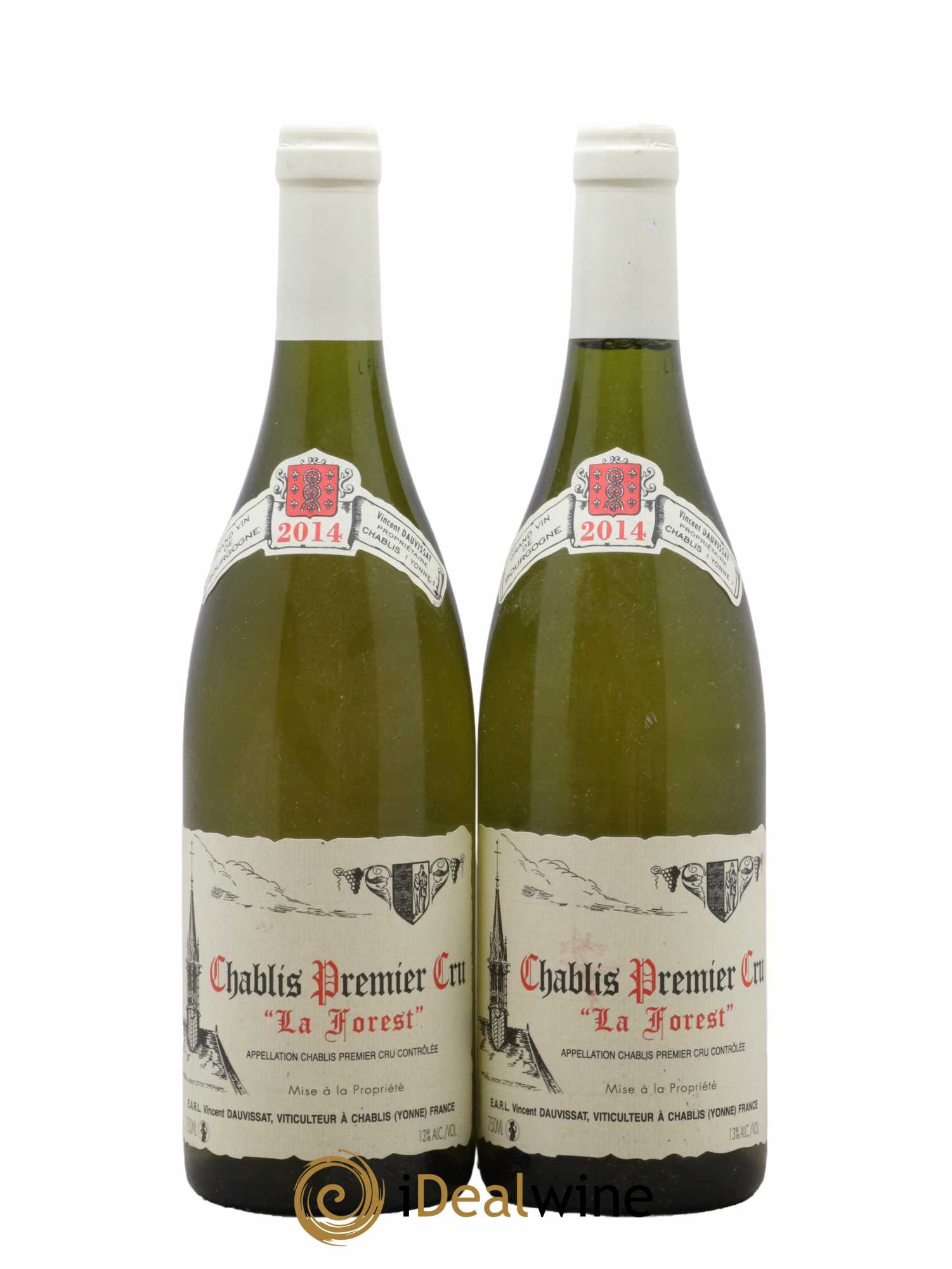 Chablis 1er Cru La Forest Vincent Dauvissat (Domaine) 2014 - Lot de 2 bouteilles - 0