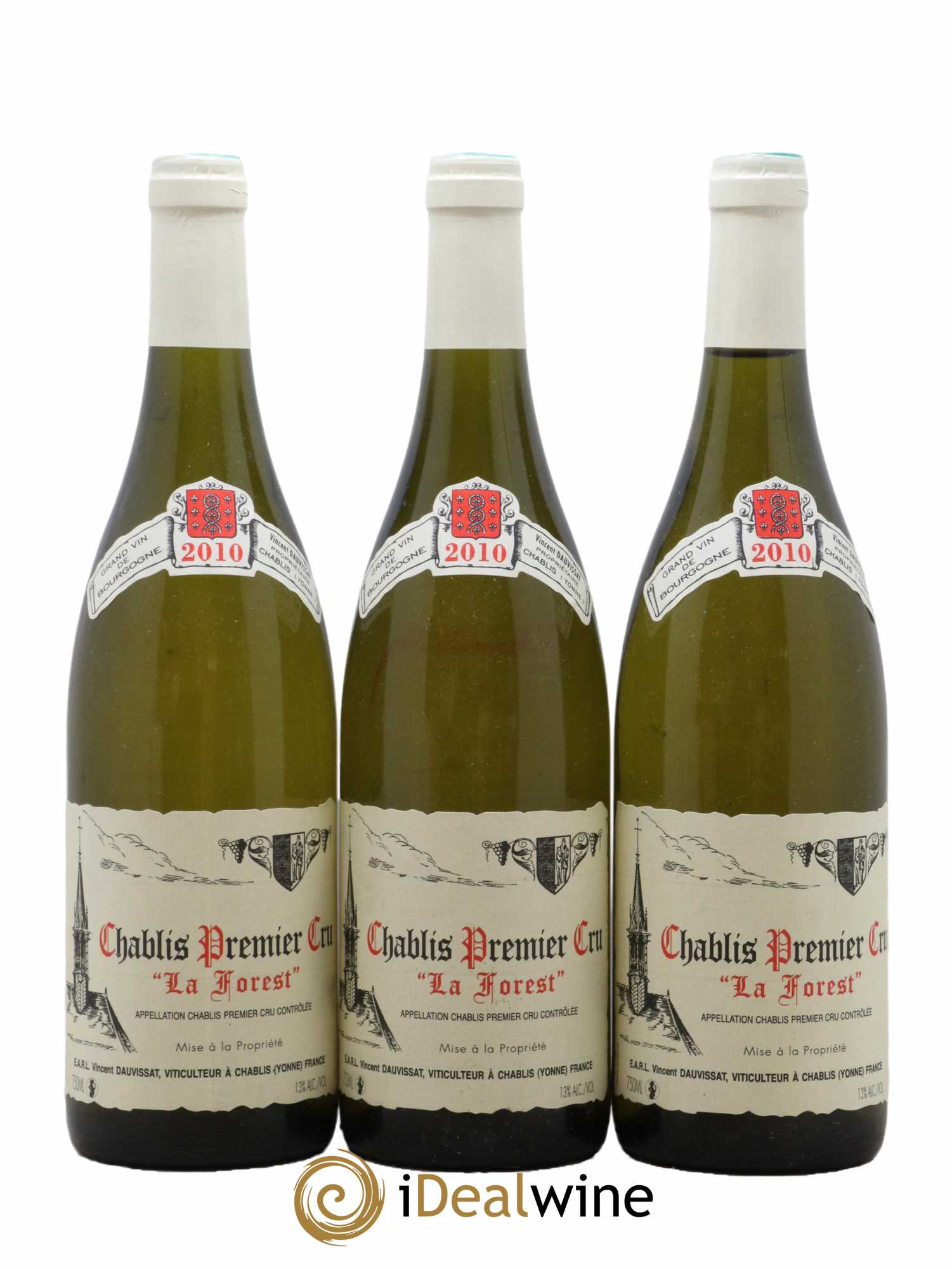 Chablis 1er Cru La Forest Vincent Dauvissat (Domaine) 2010 - Lot de 3 bouteilles - 0