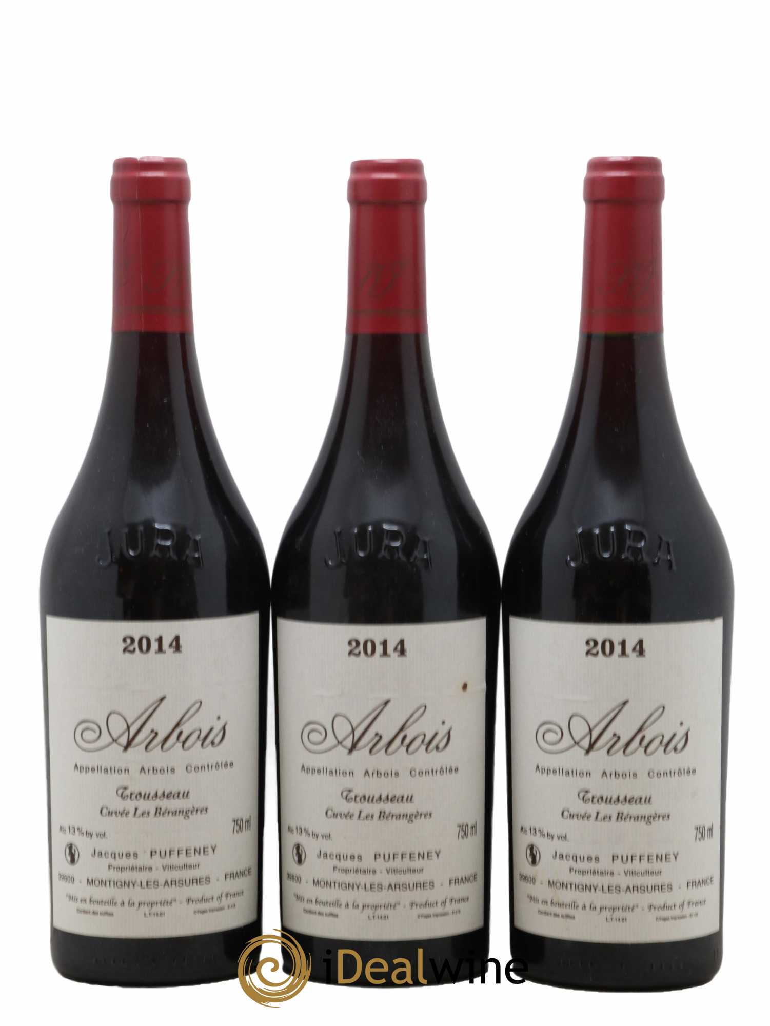 Arbois Trousseau Cuvée Les Bérangères Jacques Puffeney 2014 - Lot de 3 bouteilles - 0