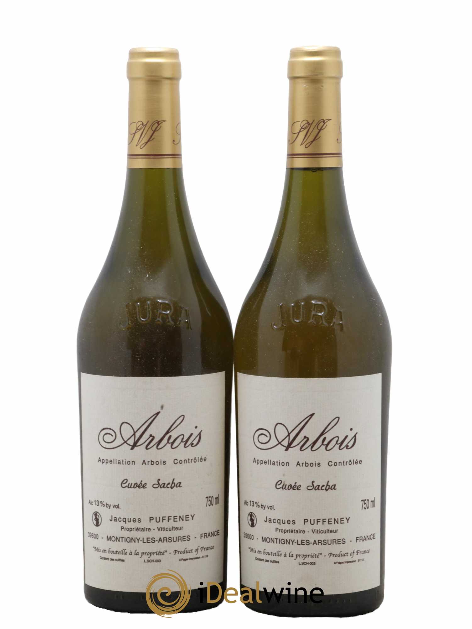 Arbois Cuvée Sacha Jacques Puffeney - Lot de 2 bouteilles - 0