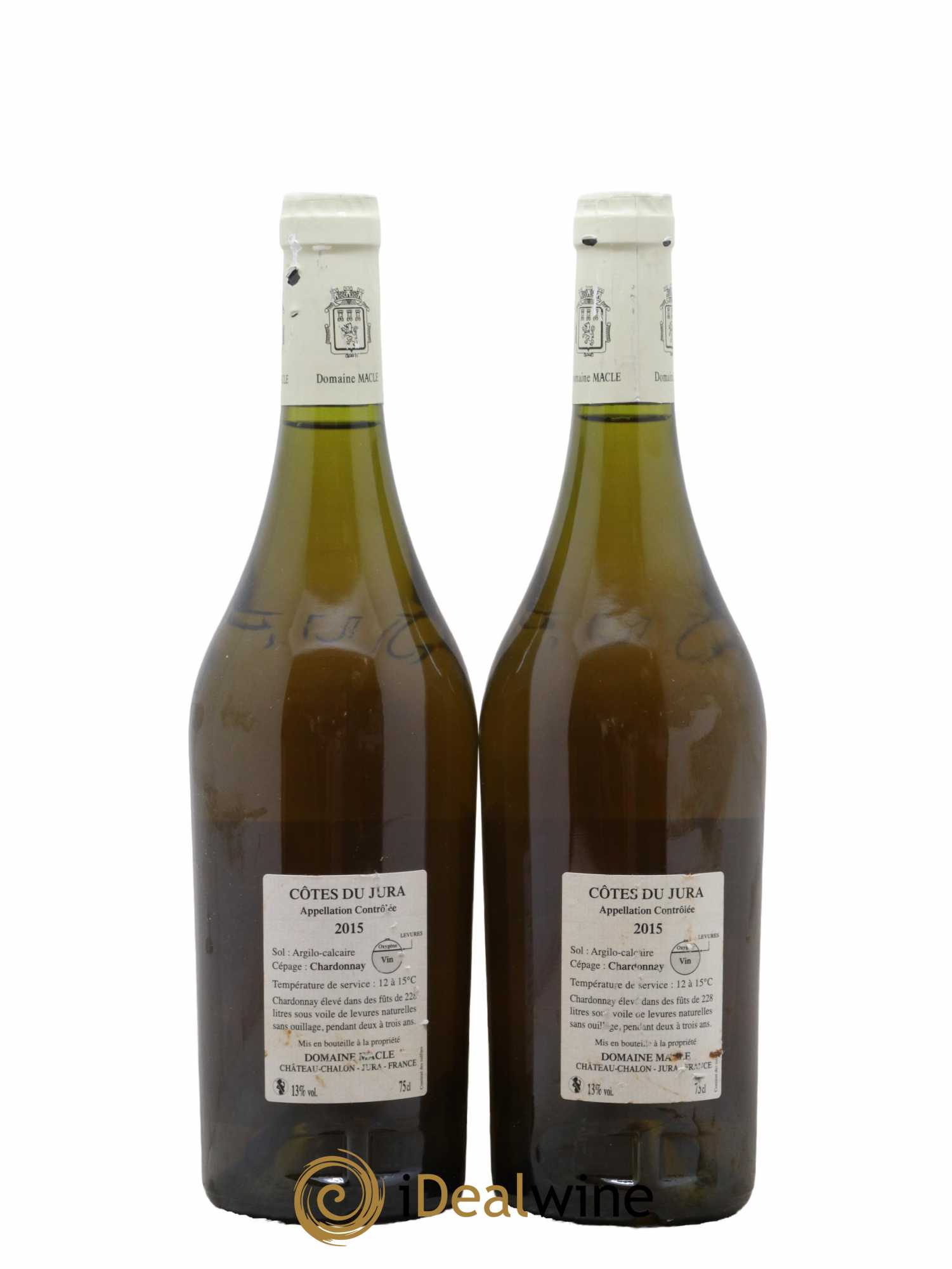 Côtes du Jura Chardonnay sous voile Jean Macle 2015 - Lot de 2 bouteilles - 1
