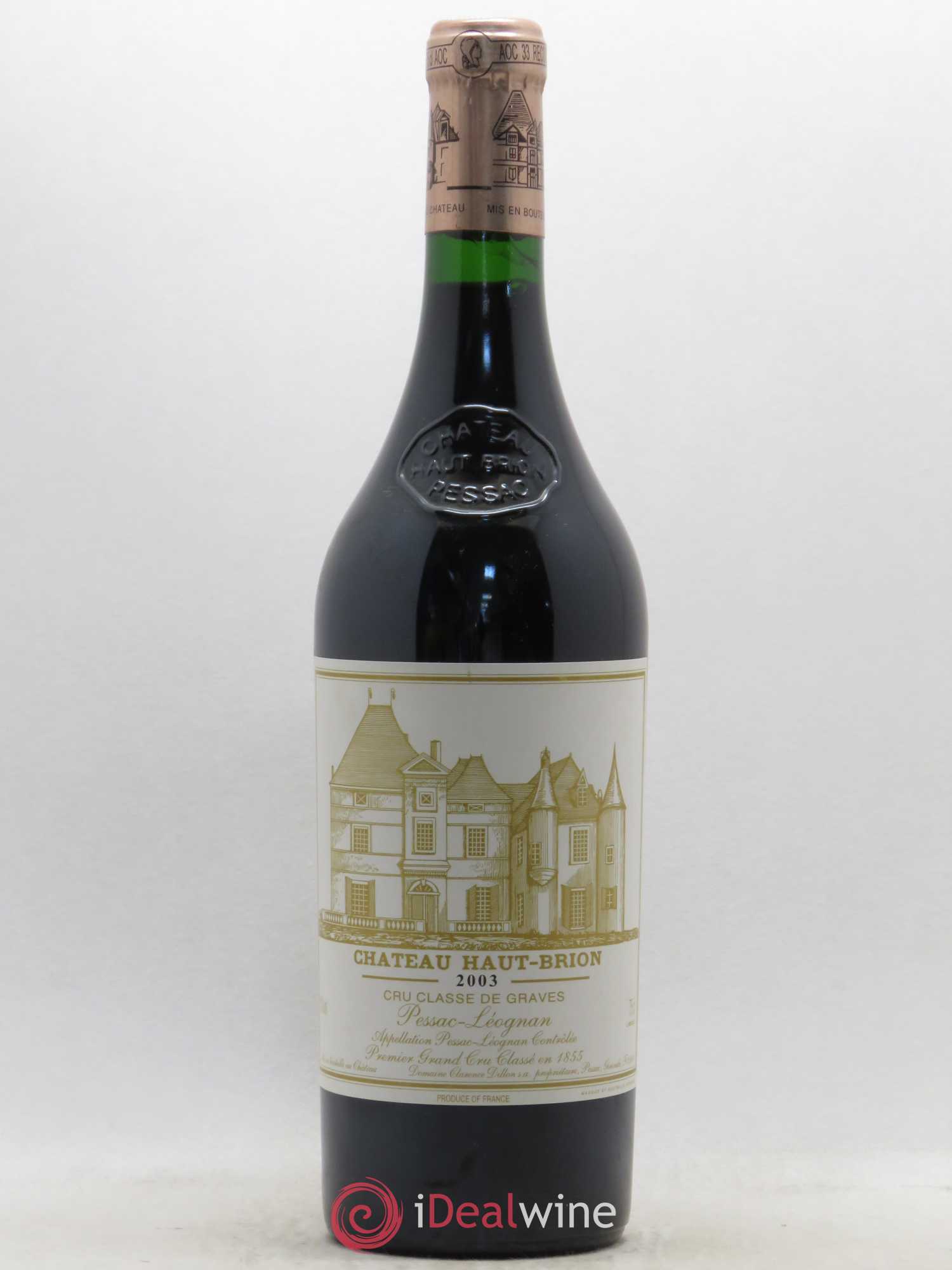 Château Haut Brion 1er Grand Cru Classé 2003 - Lot de 1 bouteille - 0