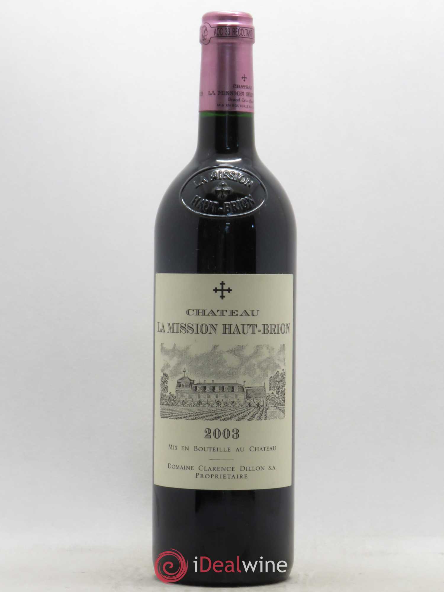 Château la Mission Haut-Brion Cru Classé de Graves 2003 - Lot de 1 bouteille - 0