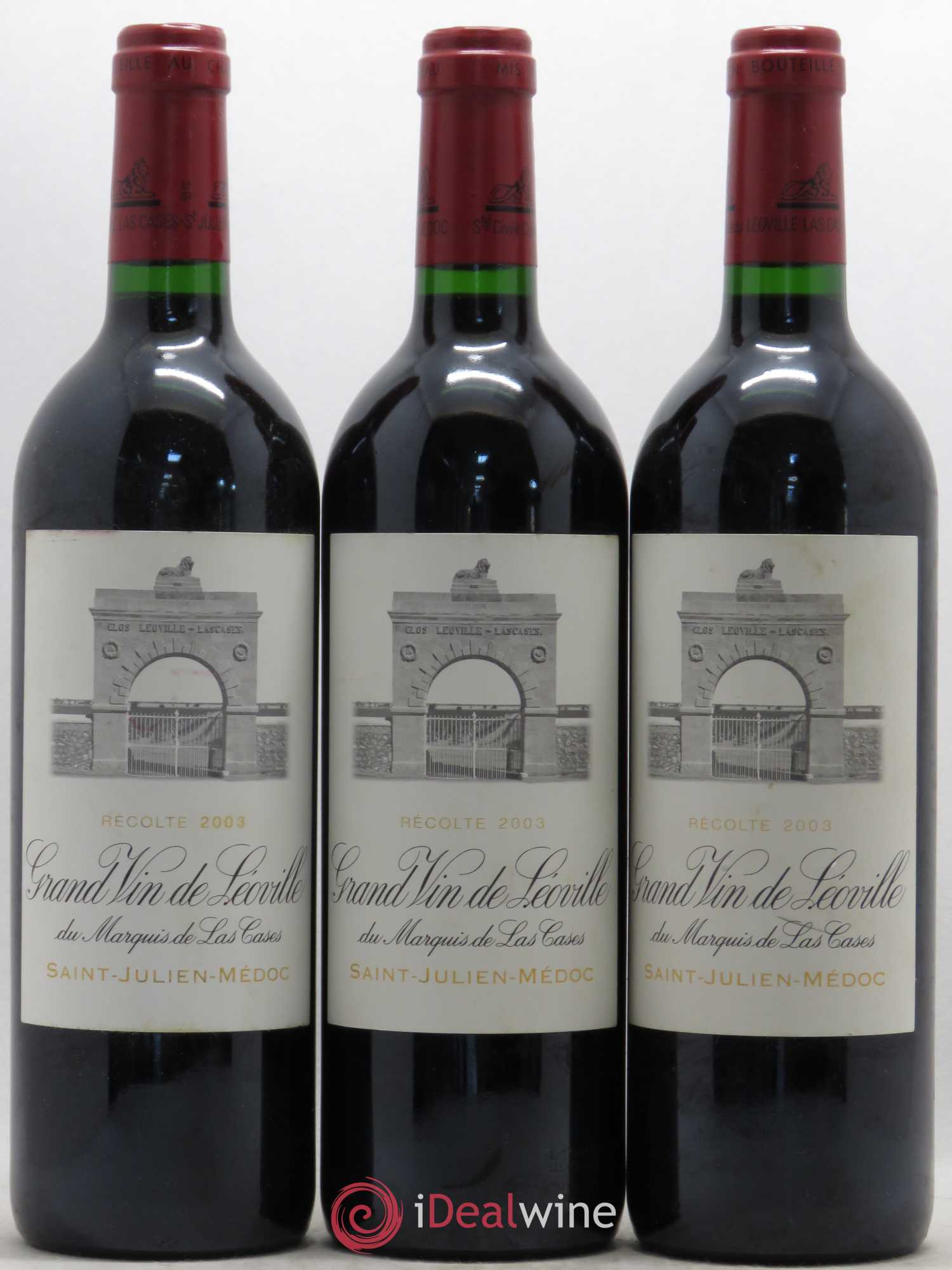 Château Léoville Las Cases 2ème Grand Cru Classé 2003 - Lot de 6 bouteilles - 1