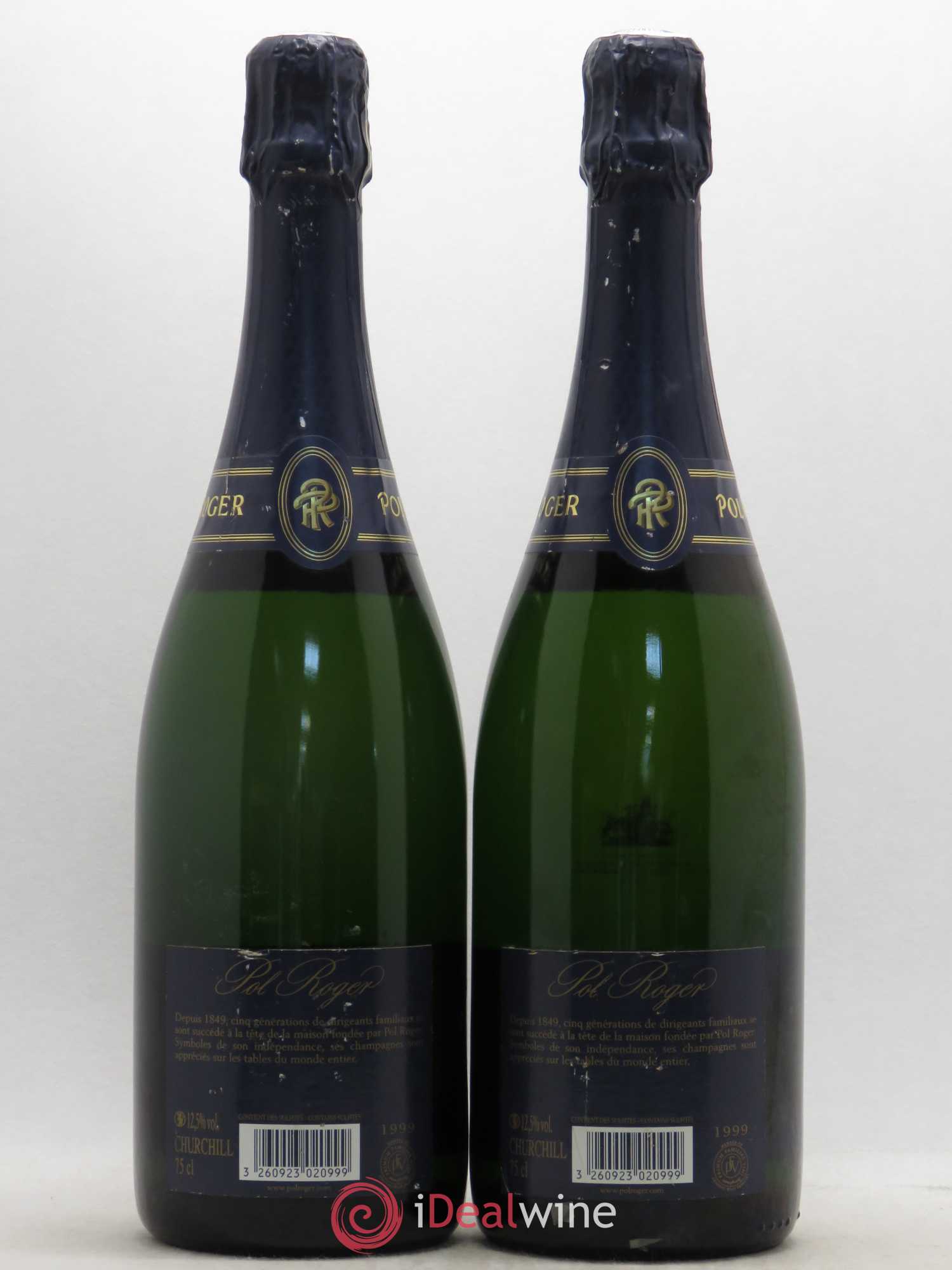 Cuvée Winston Churchill Pol Roger 1999 - Lot de 2 bouteilles - 1