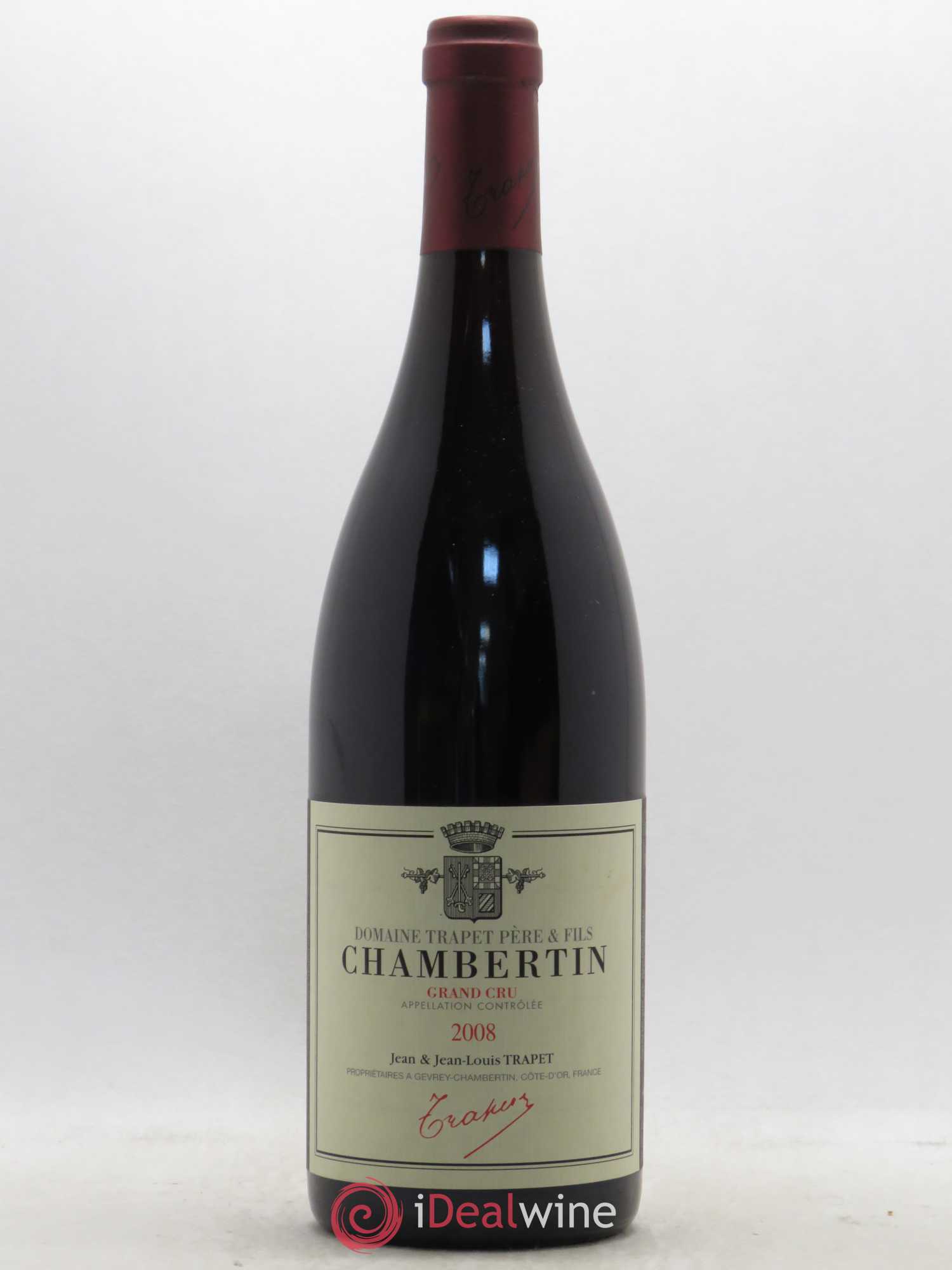 Chambertin Grand Cru Domaine Trapet 2008 - Lot de 1 bouteille - 0