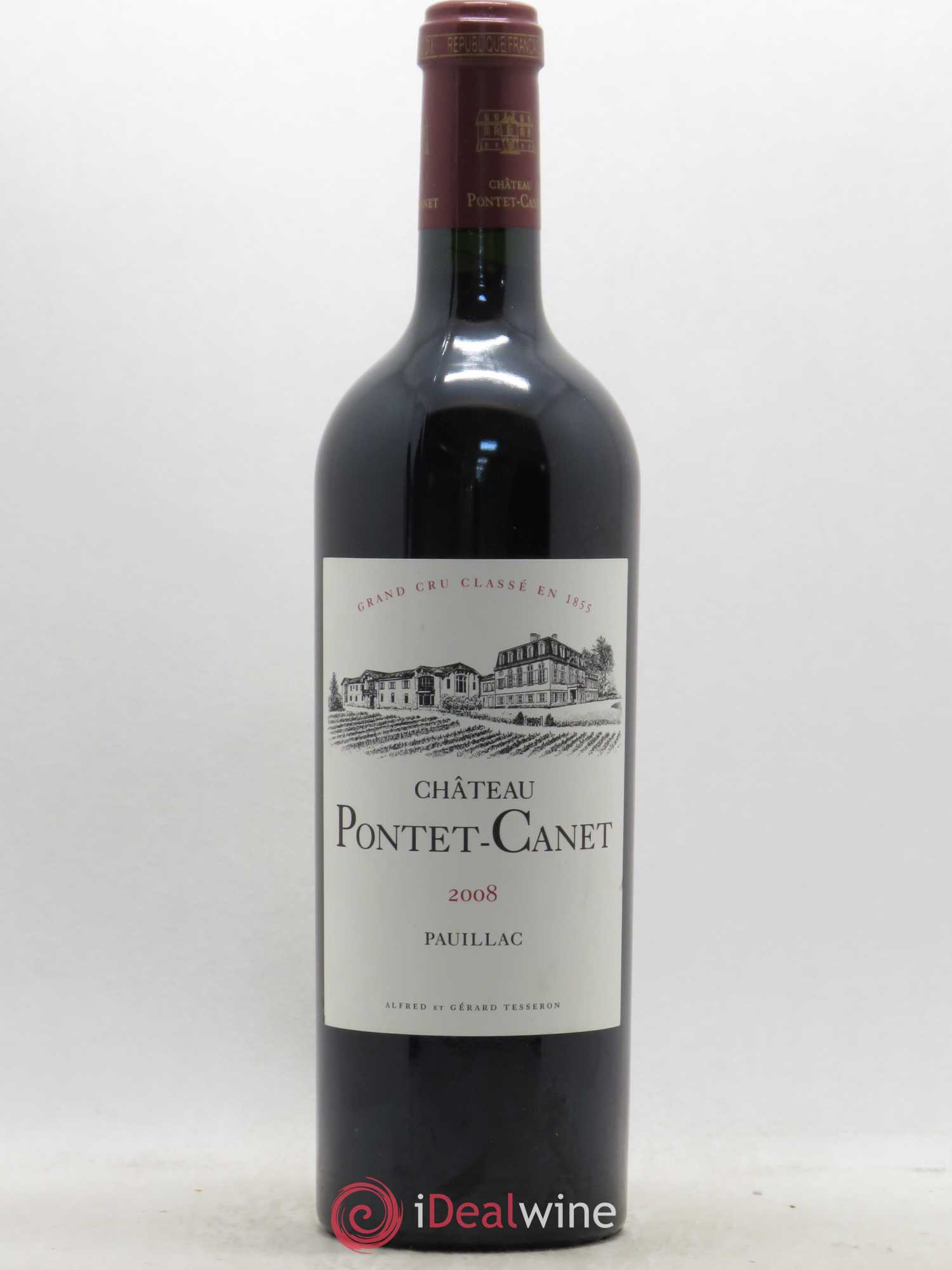 Château Pontet Canet 5ème Grand Cru Classé 2008 - Lot de 1 bouteille - 0