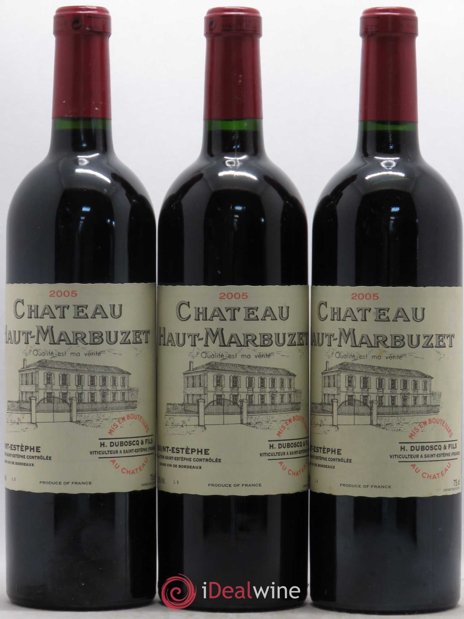Château Haut Marbuzet 2005 - Lot de 6 bouteilles - 1