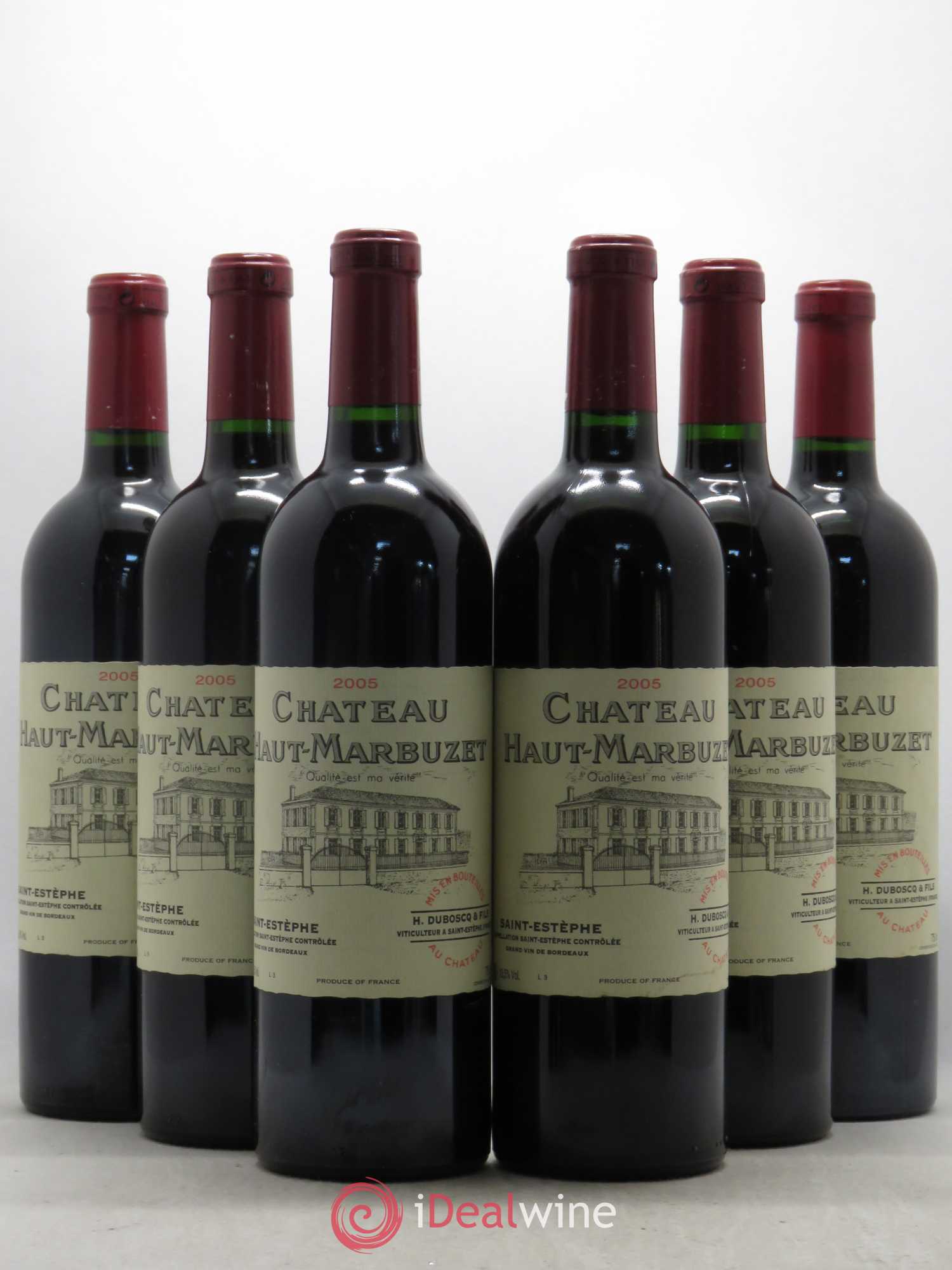 Château Haut Marbuzet 2005 - Lot de 6 bouteilles - 0