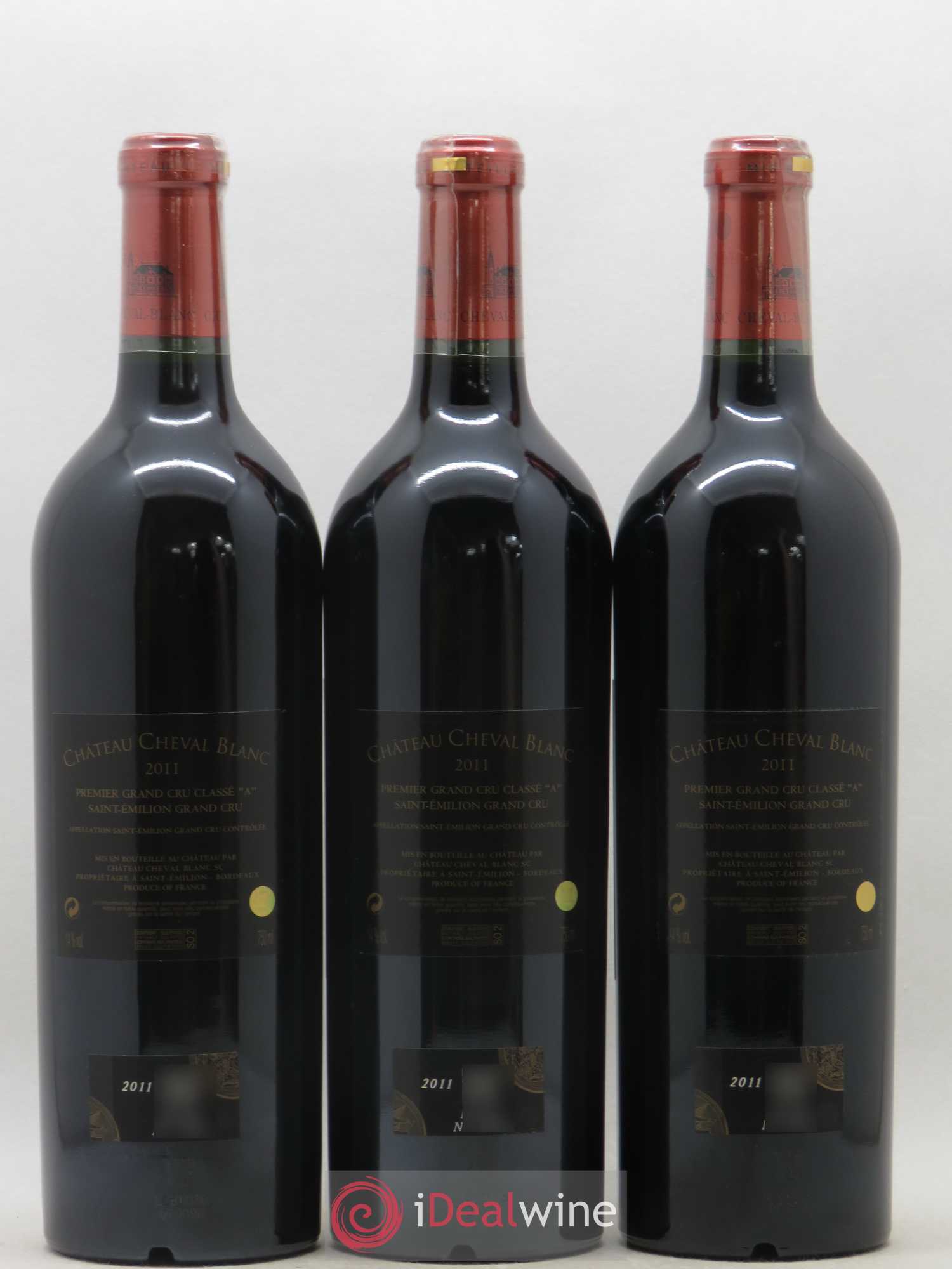 Château Cheval Blanc 1er Grand Cru Classé A 2011 - Lot de 3 bouteilles - 1