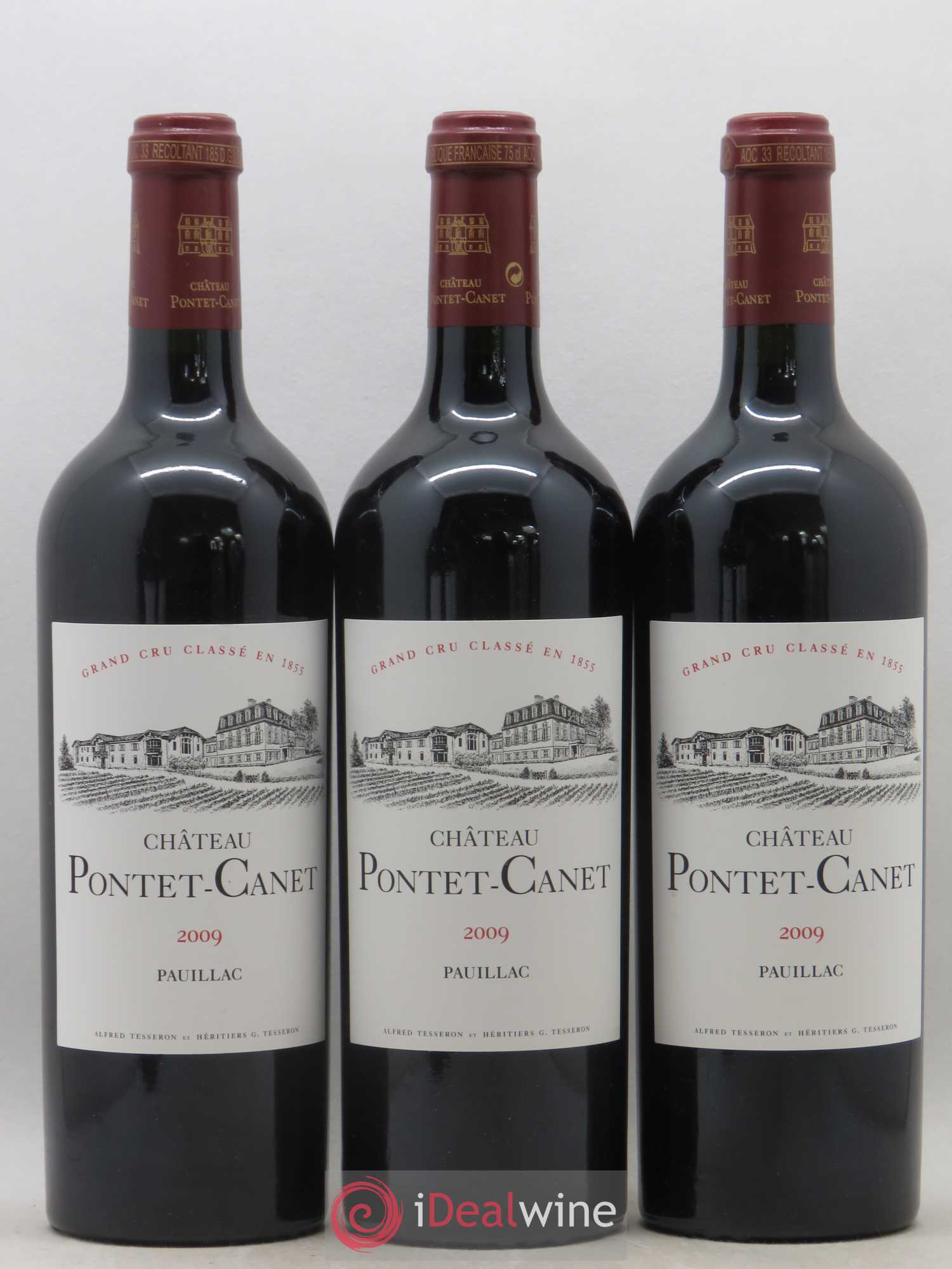 Château Pontet Canet 5ème Grand Cru Classé 2009 - Lot de 6 bouteilles - 1