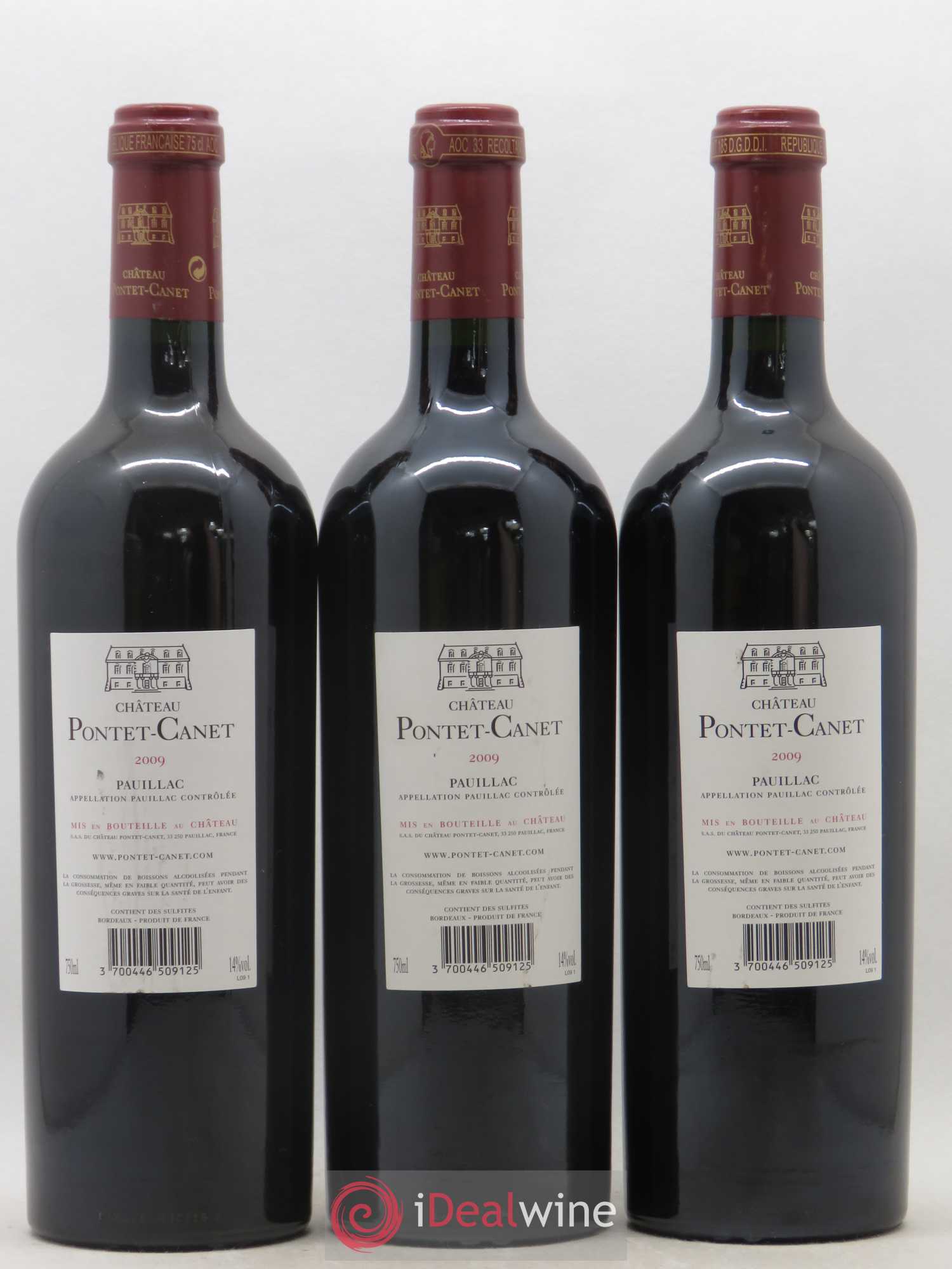 Château Pontet Canet 5ème Grand Cru Classé 2009 - Lot de 6 bouteilles - 4