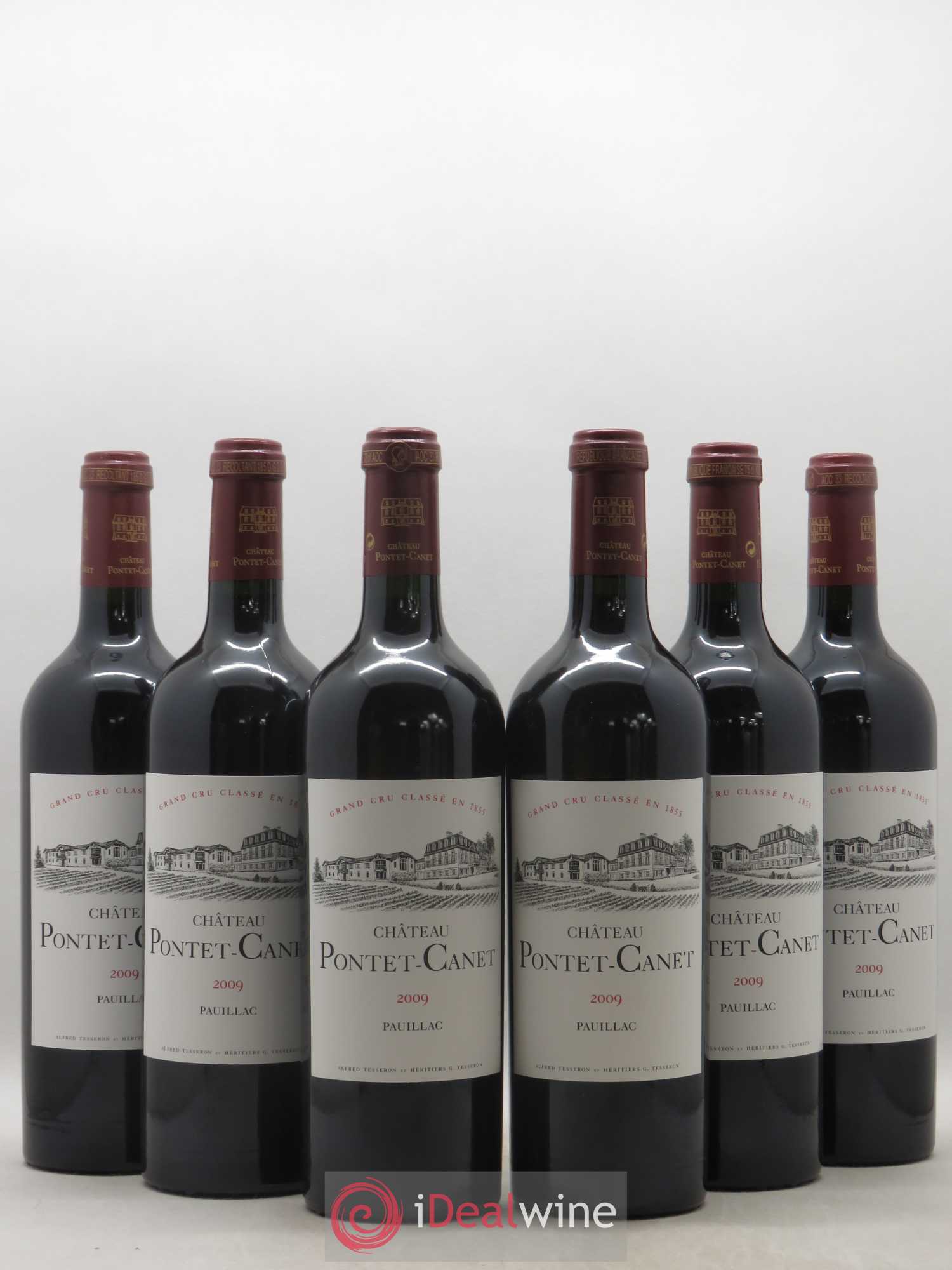 Château Pontet Canet 5ème Grand Cru Classé 2009 - Lot de 6 bouteilles - 0