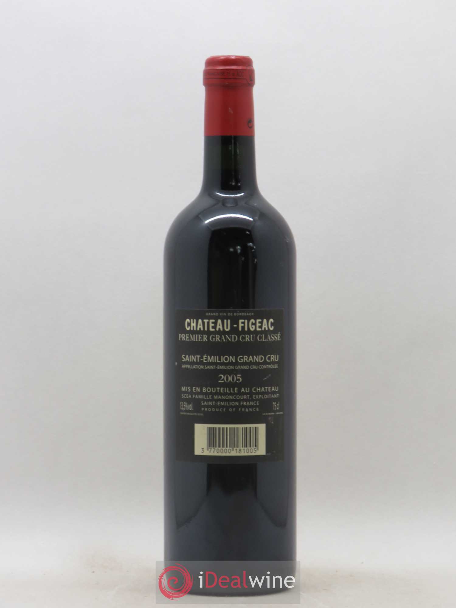 Château Figeac 1er Grand Cru Classé A 2005 - Lot de 1 bouteille - 1