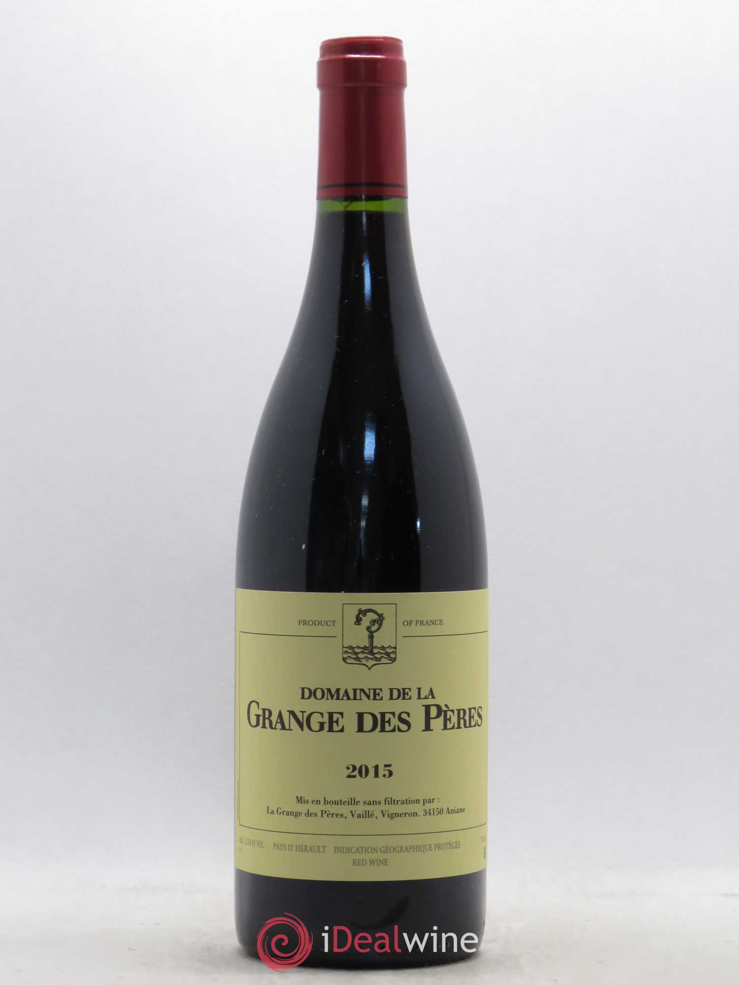 Pays d'Hérault Grange des Pères Laurent Vaillé 2015 - Lot de 1 bouteille - 0