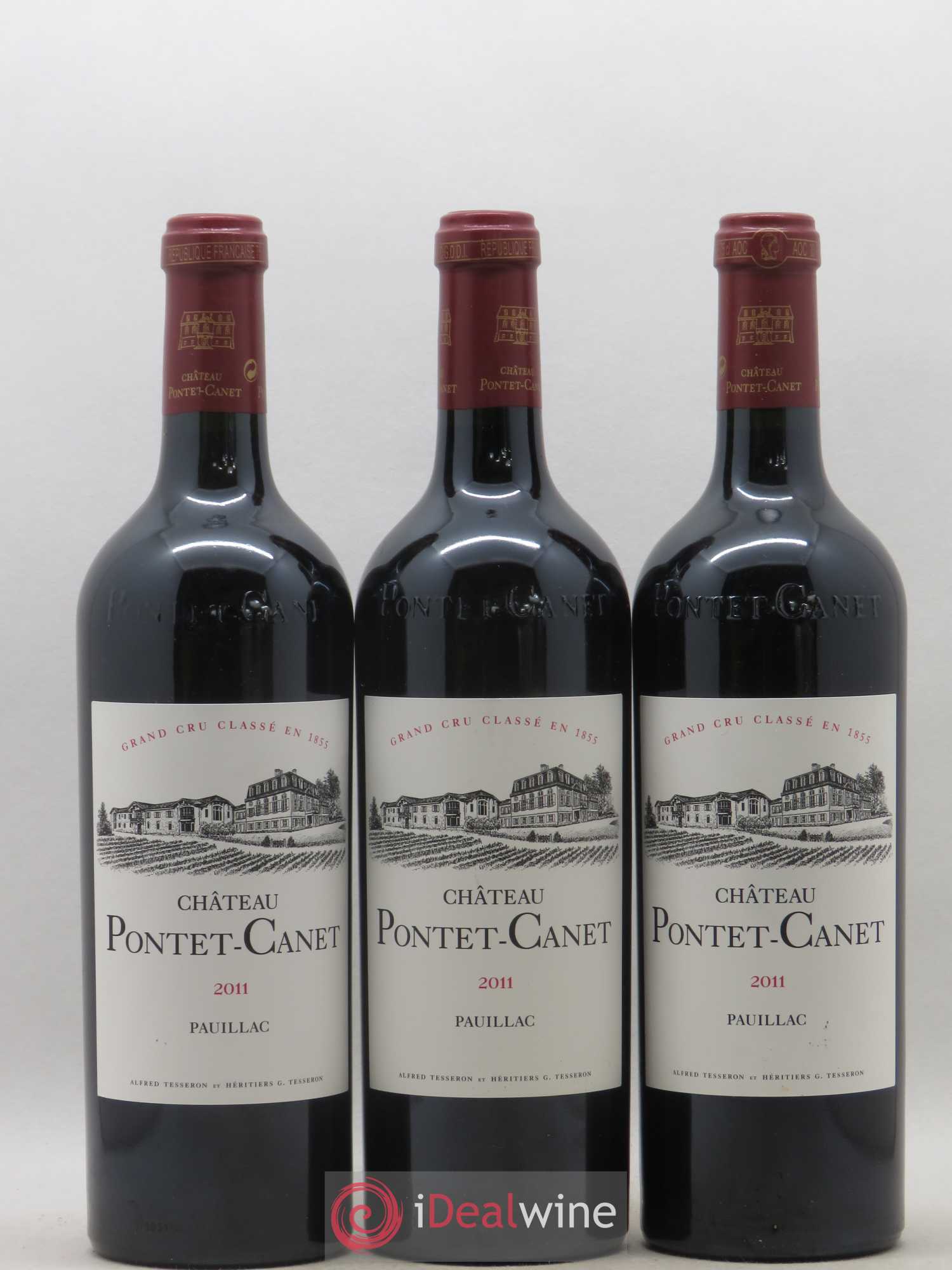 Château Pontet Canet 5ème Grand Cru Classé 2011 - Lot de 12 bouteilles - 1