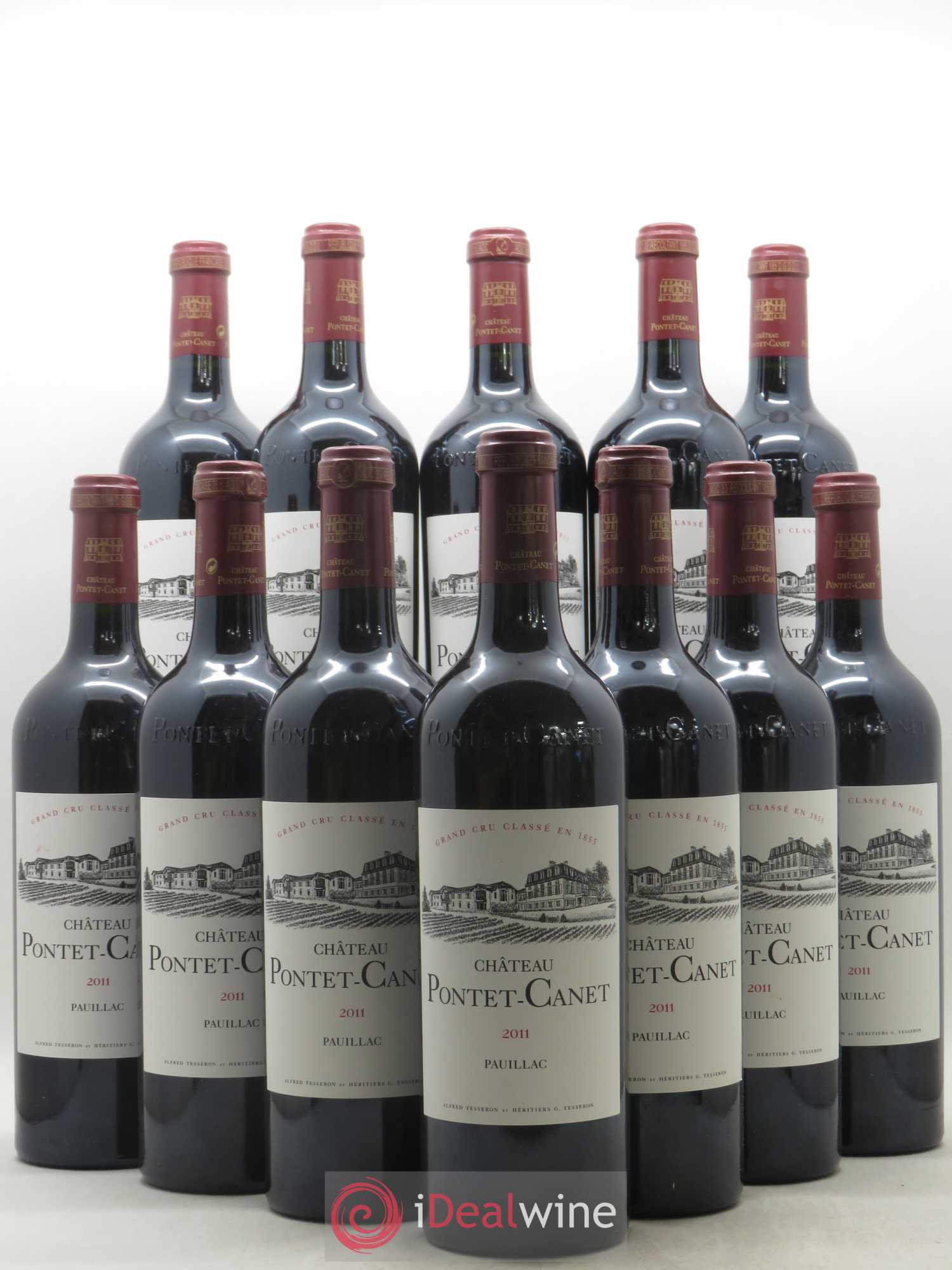 Château Pontet Canet 5ème Grand Cru Classé 2011 - Lot de 12 bouteilles - 0