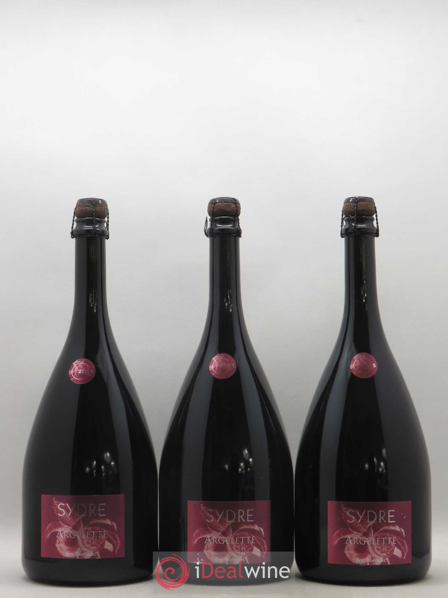 Mayenne Cidre Sydre Argelette Eric Bordelet 2015 - Lot de 3 magnums - 0