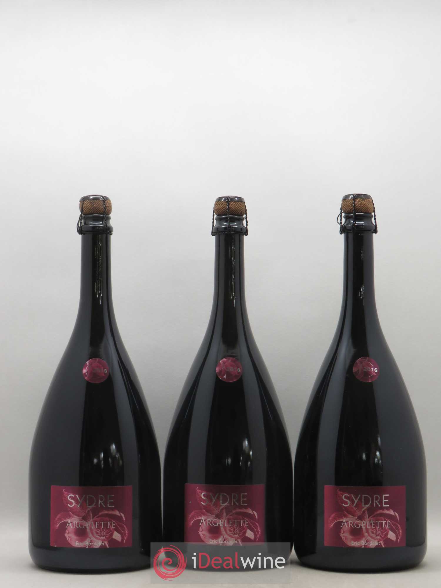 Mayenne Cidre Sydre Argelette Eric Bordelet 2016 - Lot de 3 magnums - 0