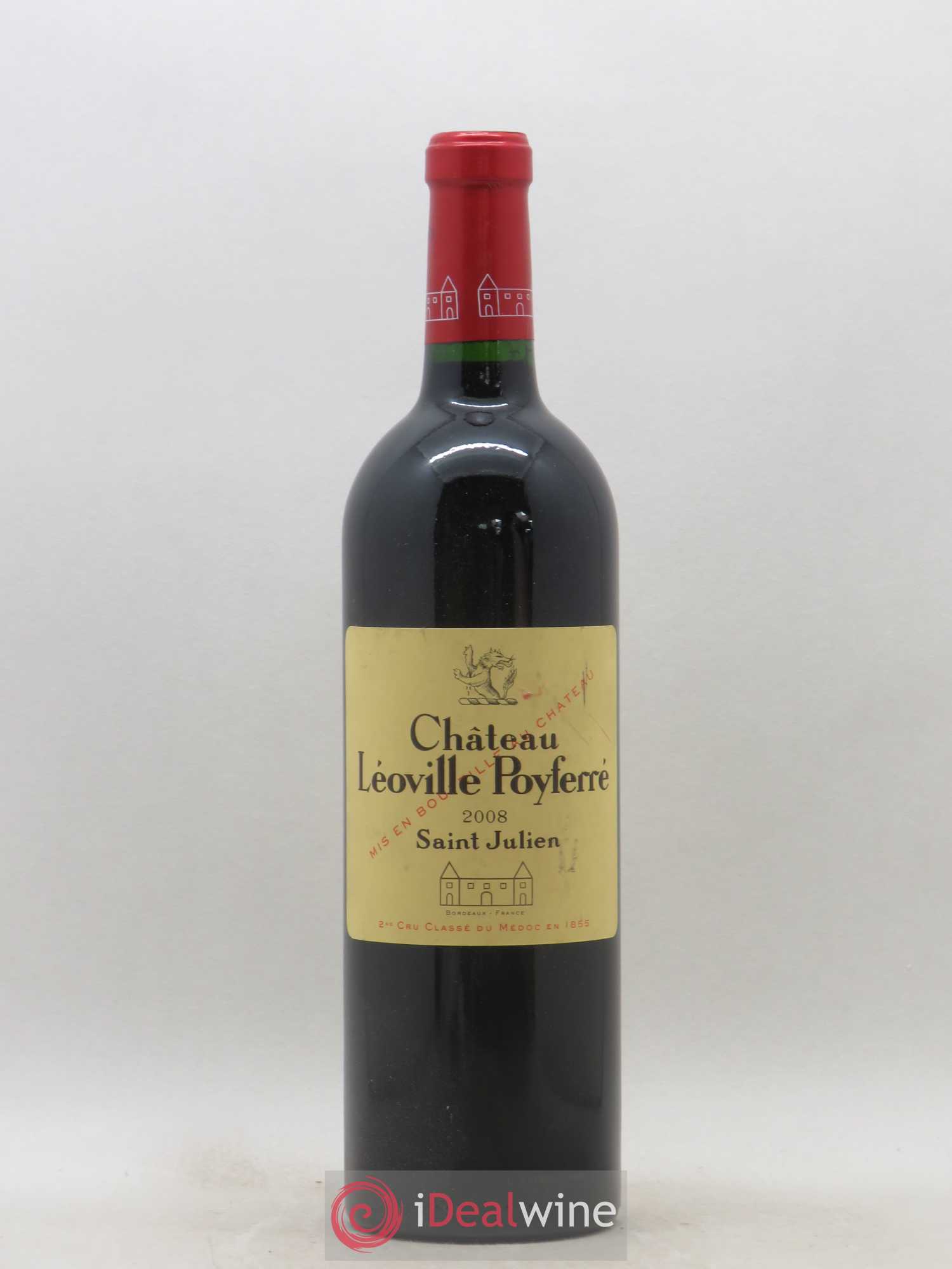 Château Léoville Poyferré 2ème Grand Cru Classé 2008 - Lot de 1 bouteille - 0