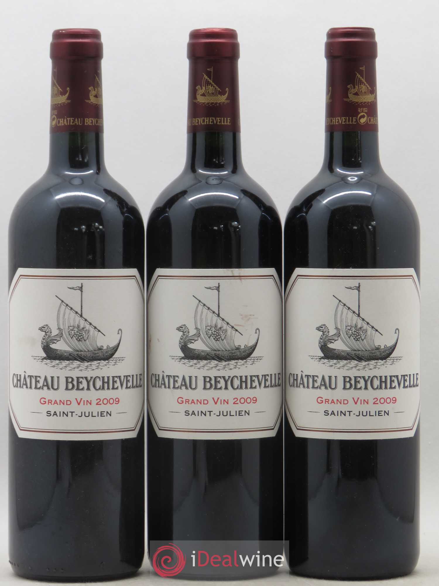 Château Beychevelle 4ème Grand Cru Classé 2009 - Lot de 3 bouteilles - 0