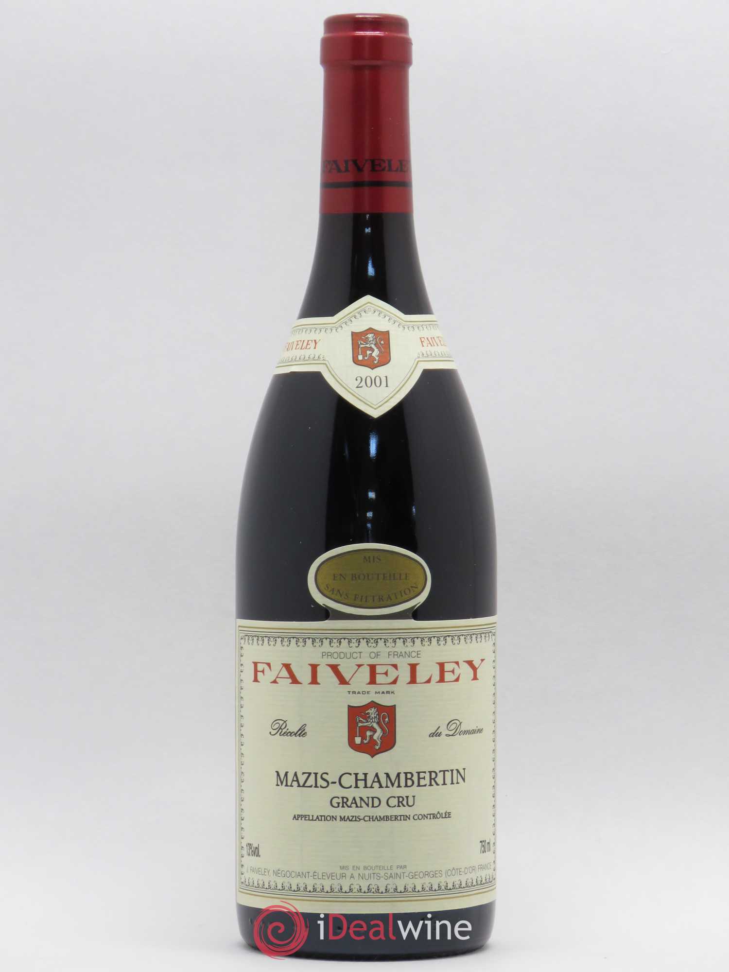 Mazis-Chambertin Grand Cru Faiveley 2001 - Lot de 1 bouteille - 0